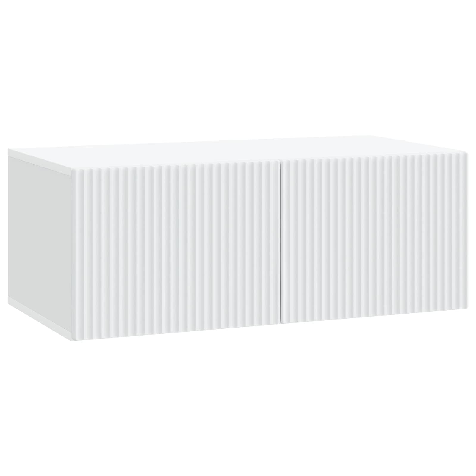 Sieninė TV spintelė Balta 78,5 x 41 x 30 cm Apdirbta mediena