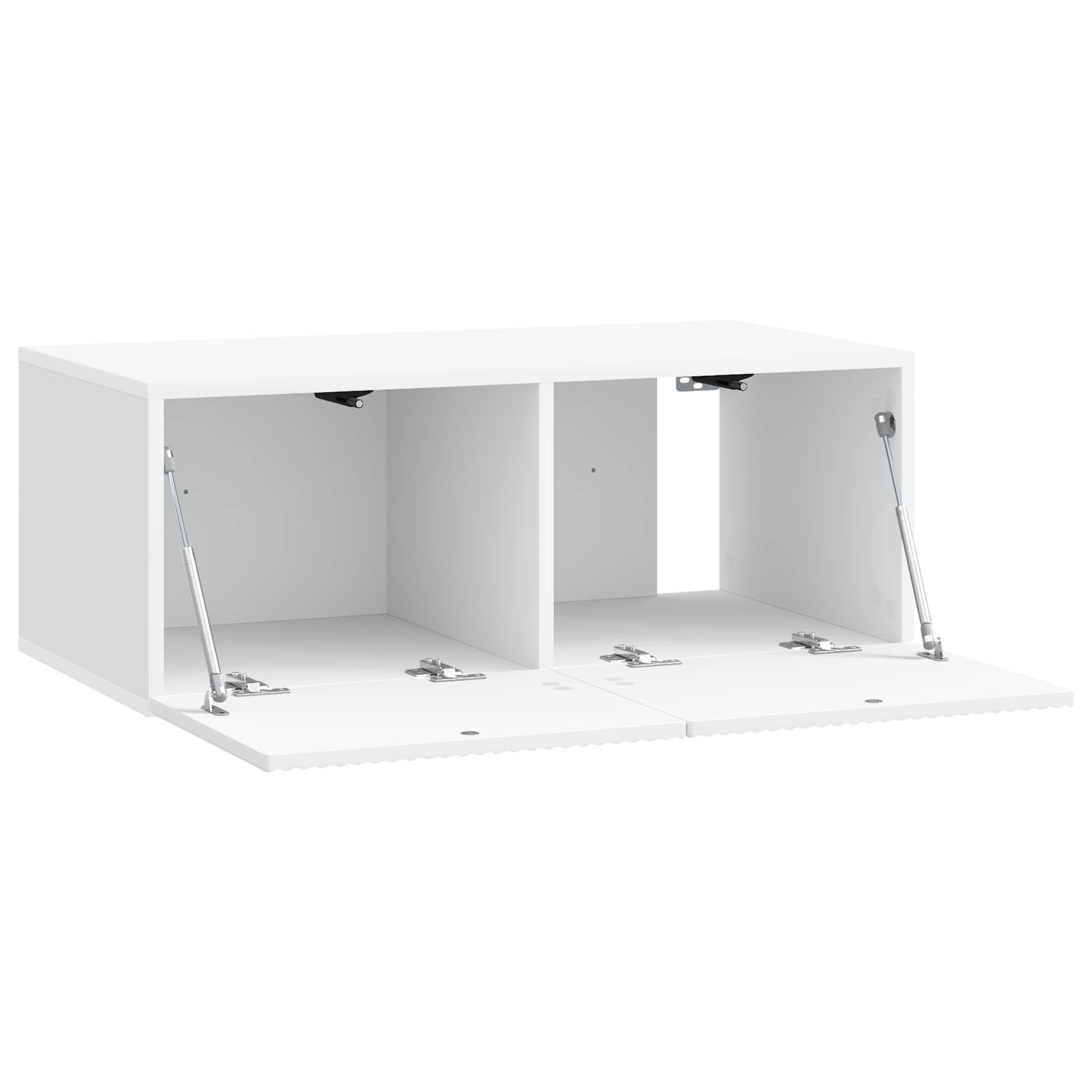 Sieninė TV spintelė Balta 78,5 x 41 x 30 cm Apdirbta mediena
