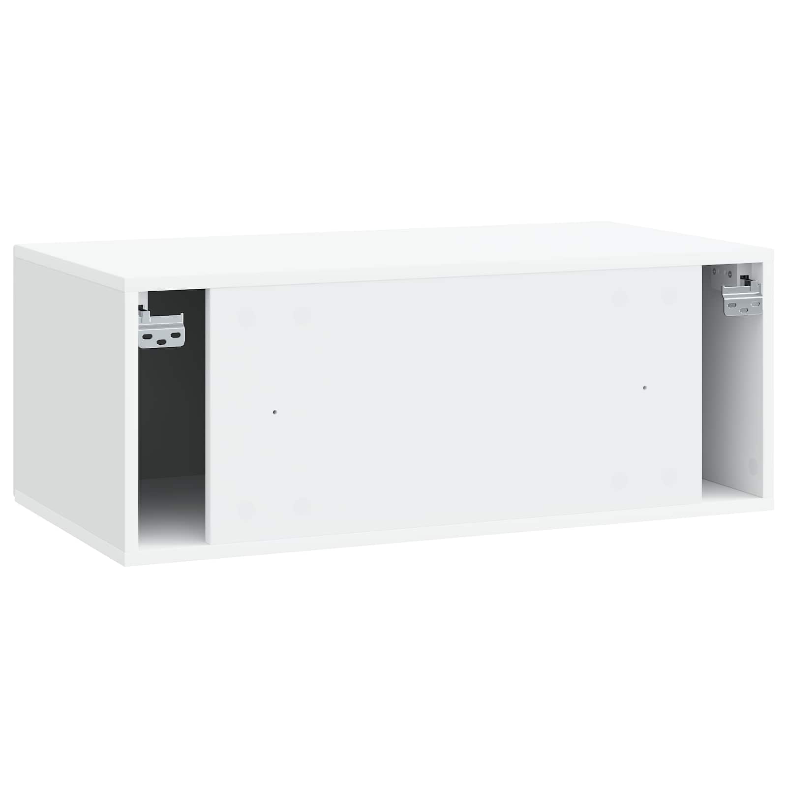 Sieninė TV spintelė Balta 78,5 x 41 x 30 cm Apdirbta mediena