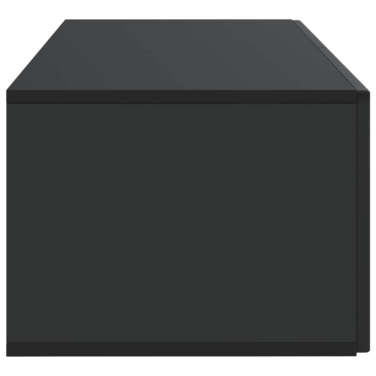 Sieninė TV spintelė Juoda 78,5 x 41 x 30 cm Apdirbta mediena