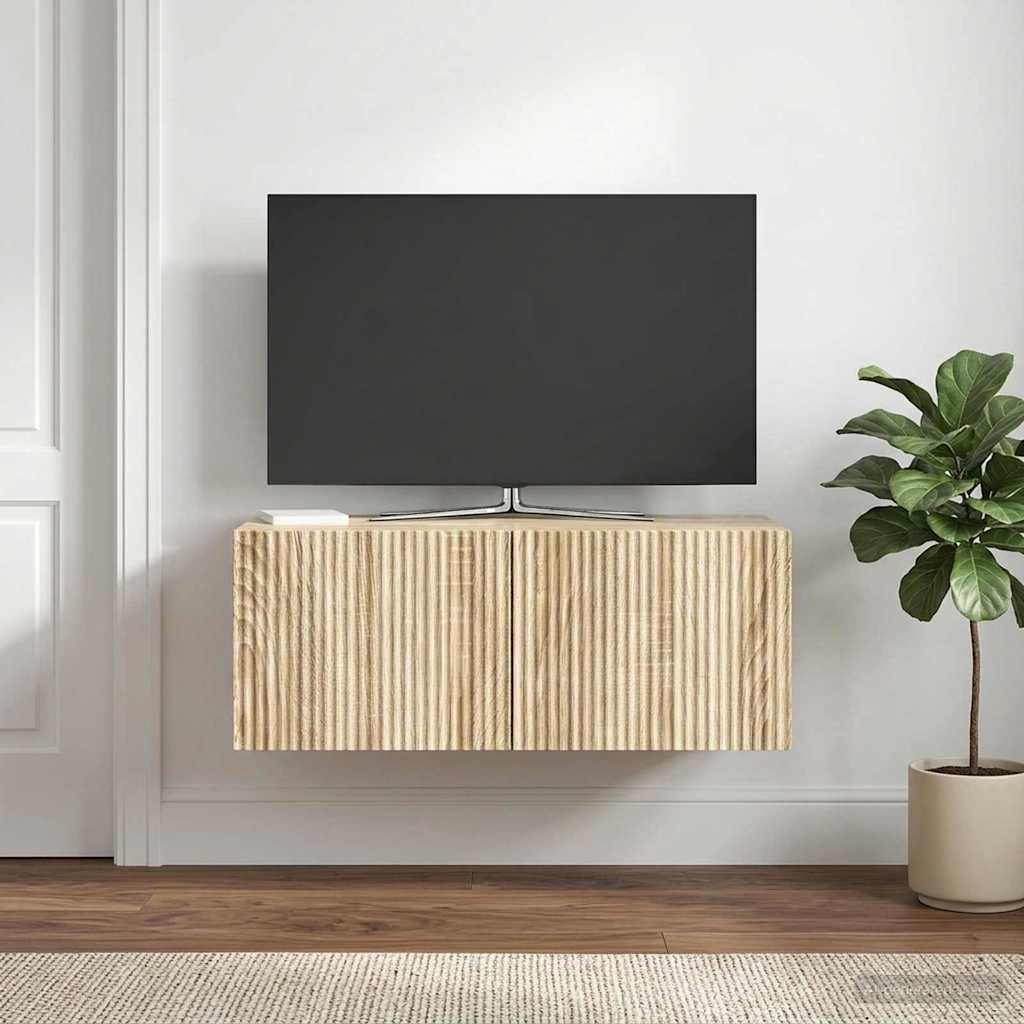 Sieninė TV spintelė Sonoma ąžuolas 78,5 x 41 x 30 cm