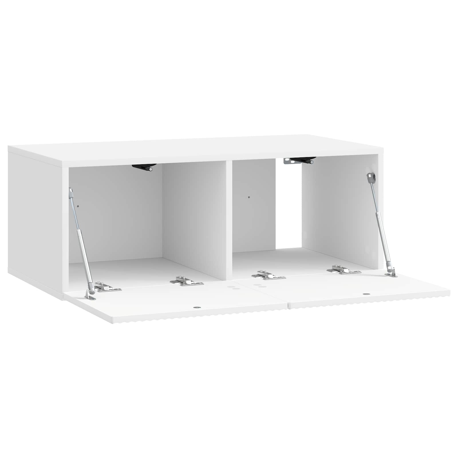 Sieninė TV spintelė Itin blizgi balta 78,5 x 41 x 30 cm
