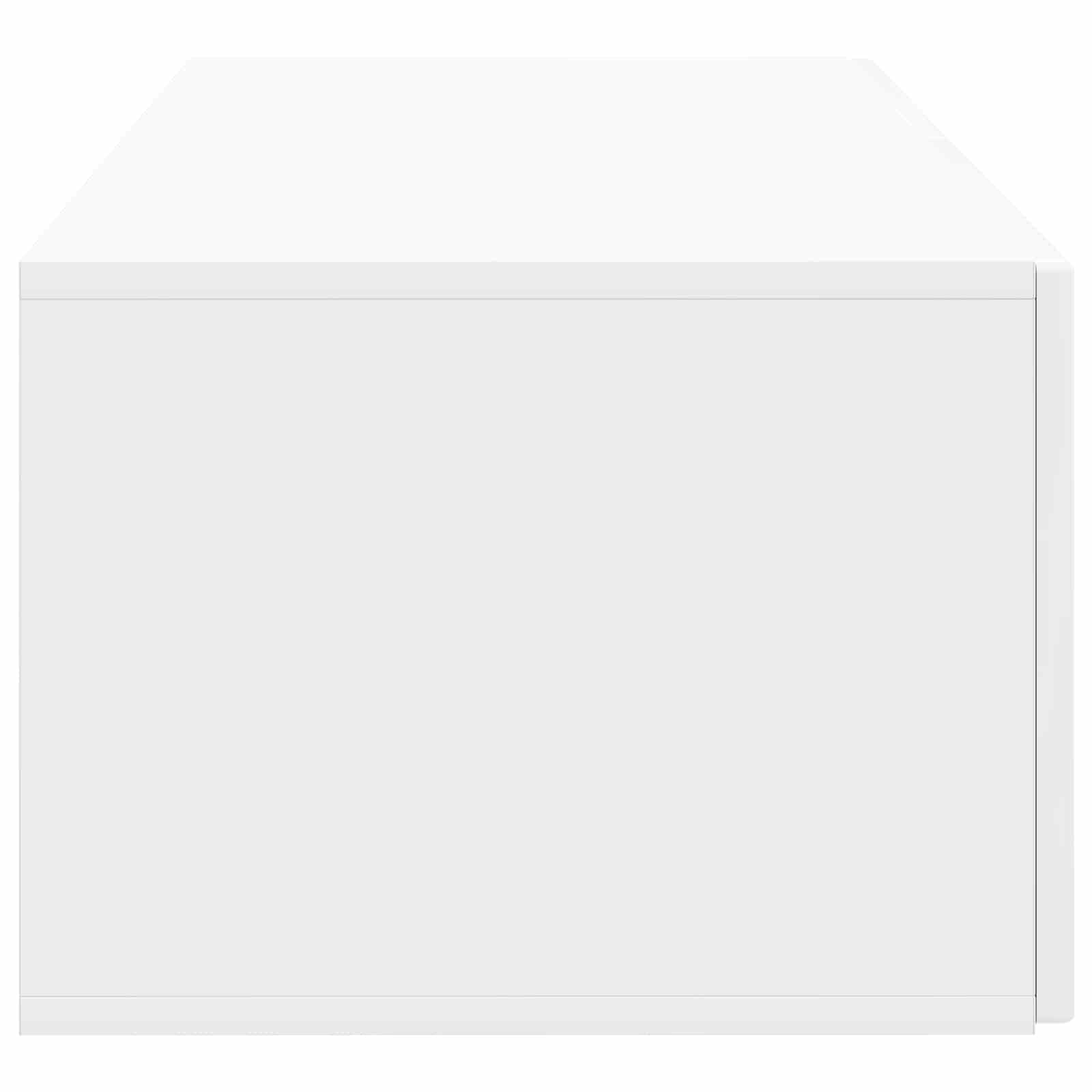 Sieninė TV spintelė Itin blizgi balta 78,5 x 41 x 30 cm