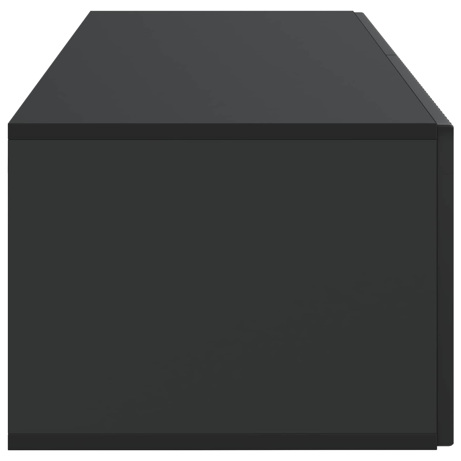 Sieninė TV spintelė Juoda 98 x 41 x 30 cm Apdirbta mediena