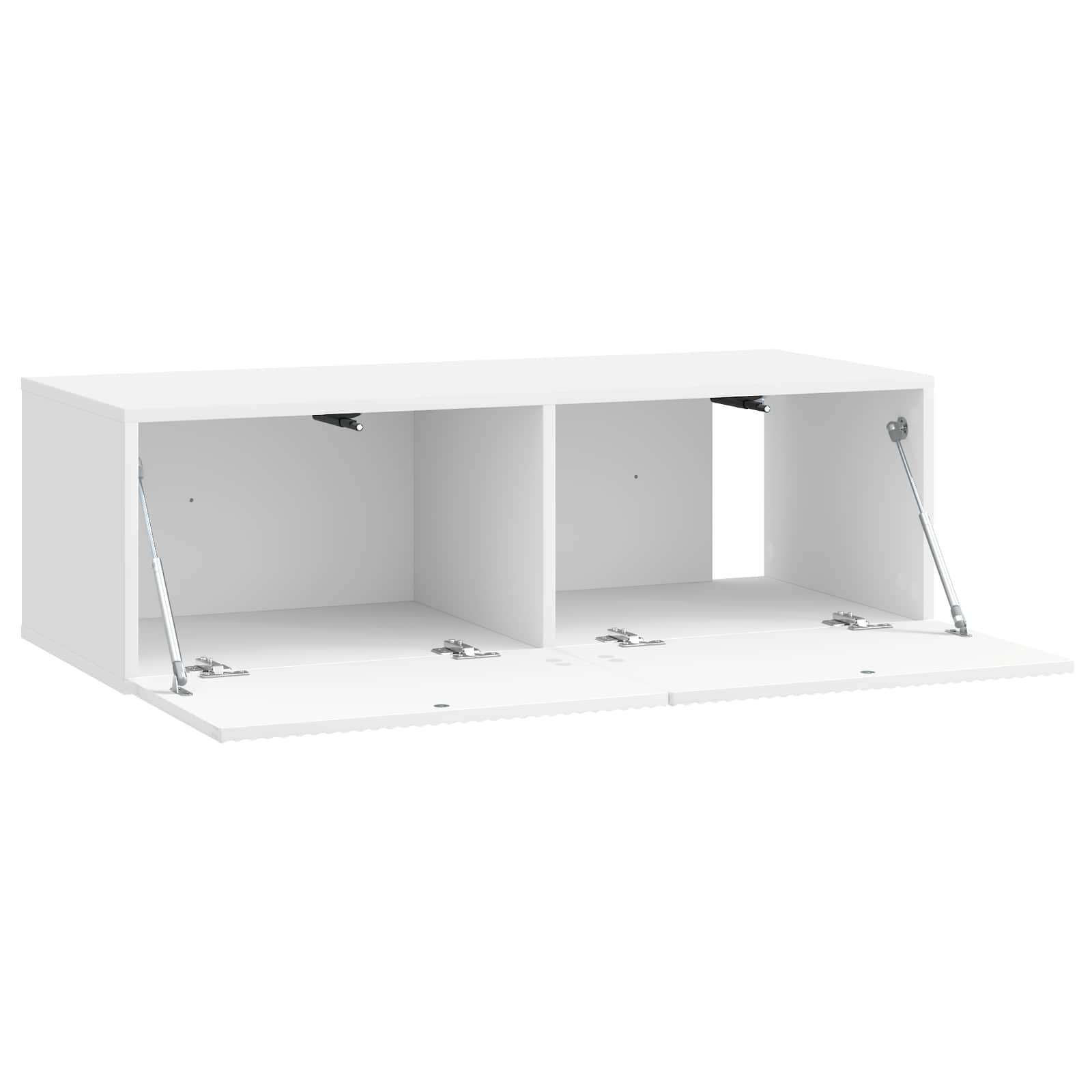 Pie sienas stiprināms TV skapītis īpaši spīdīgi balts 98 x 41 x 30 cm