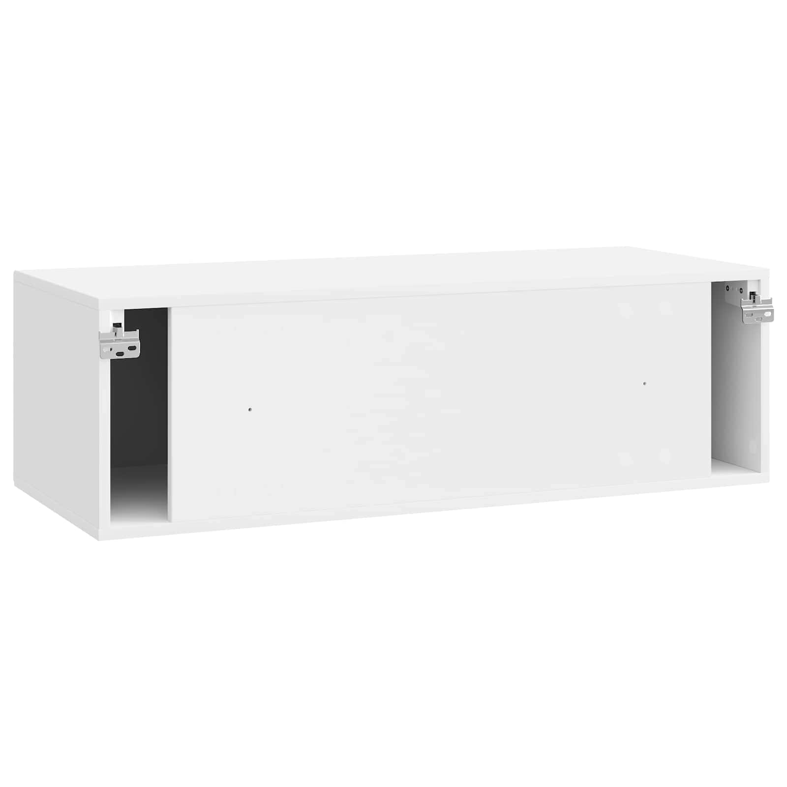 Pie sienas stiprināms TV skapītis īpaši spīdīgi balts 98 x 41 x 30 cm