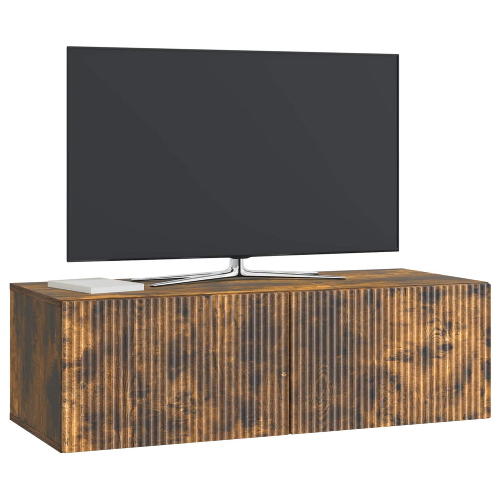 Sieninė TV spintelė Dūminio ąžuolo 98 x 41 x 30 cm