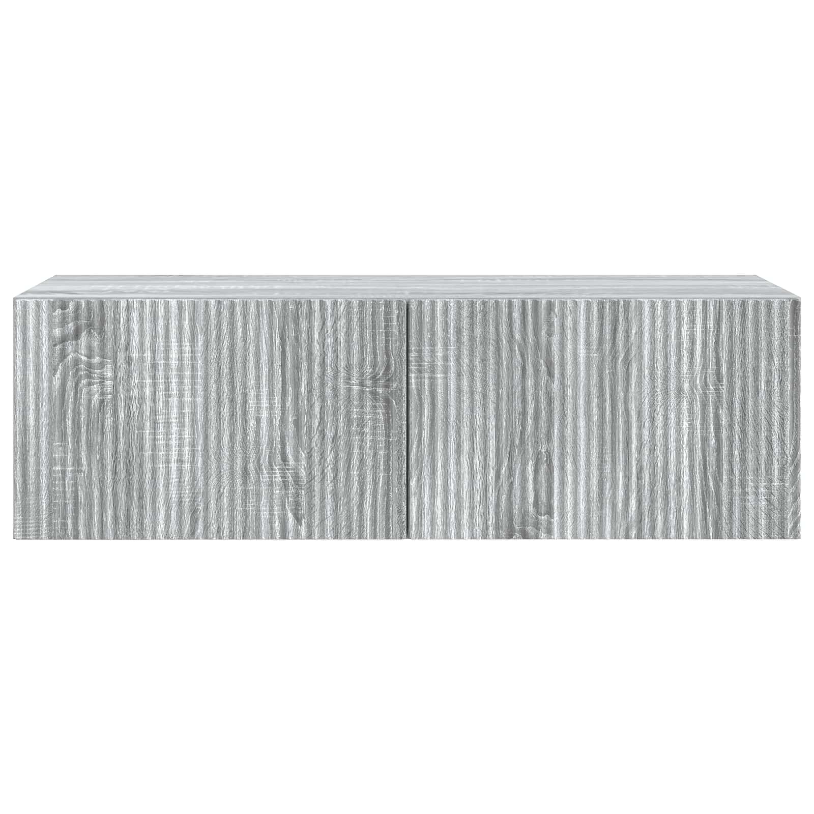 Sieninė TV spintelė Pilka sonoma ąžuolo 98 x 41 x 30 cm