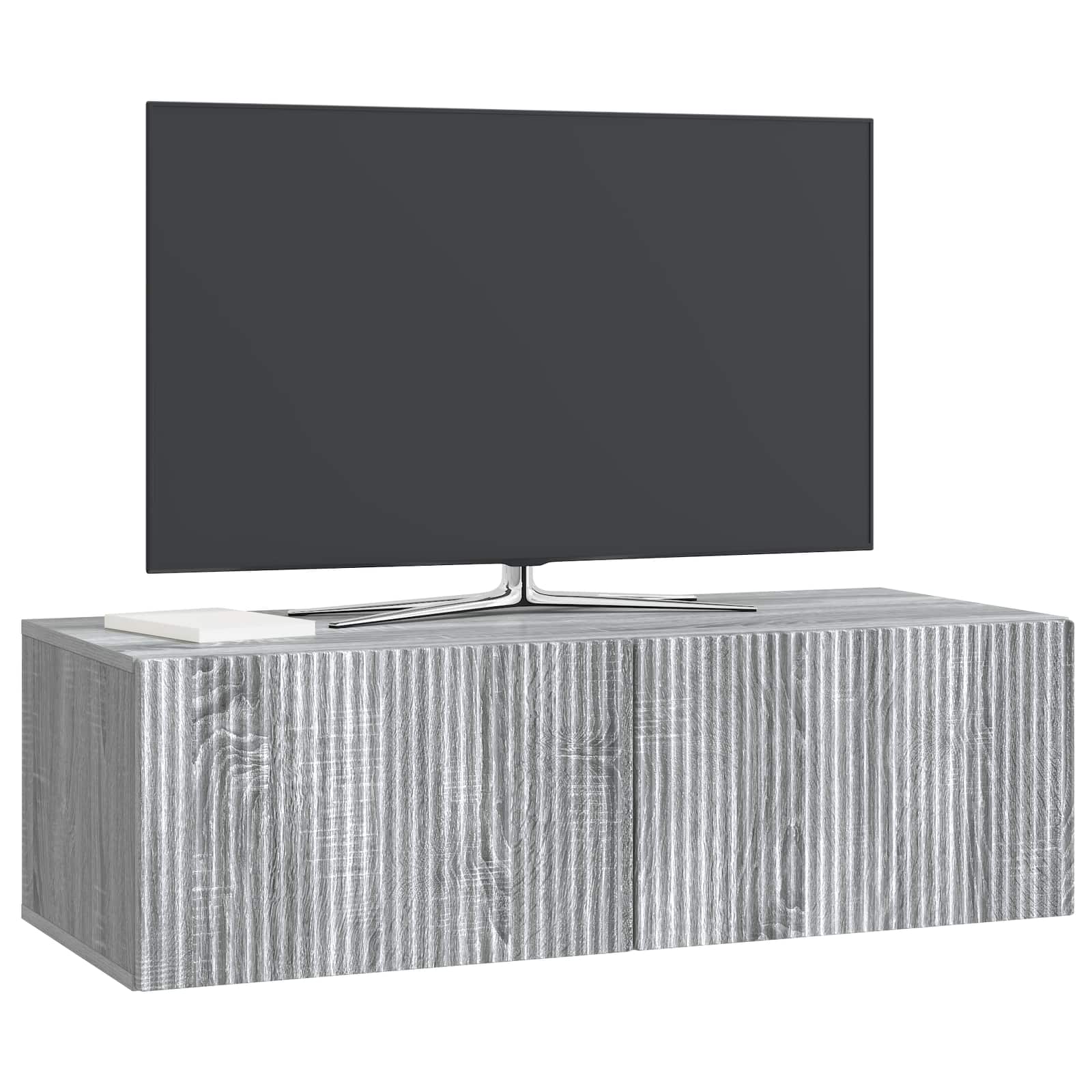 Sieninė TV spintelė Pilka sonoma ąžuolo 98 x 41 x 30 cm
