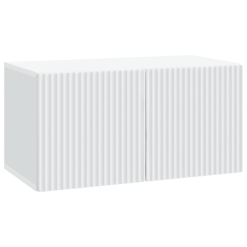 Sieninė TV spintelė Balta 59,5 x 31 x 30 cm Apdirbta mediena