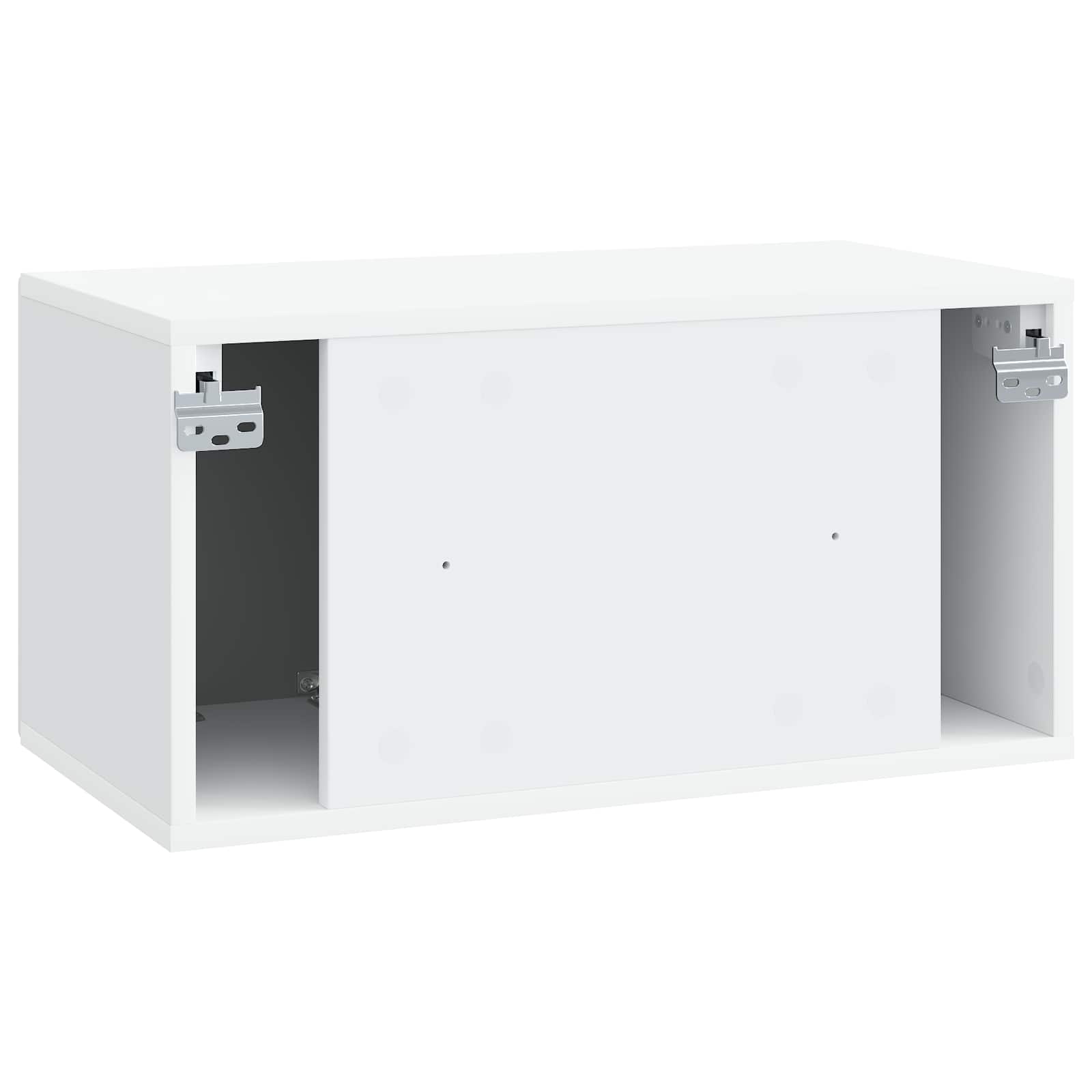 Sieninė TV spintelė Balta 59,5 x 31 x 30 cm Apdirbta mediena