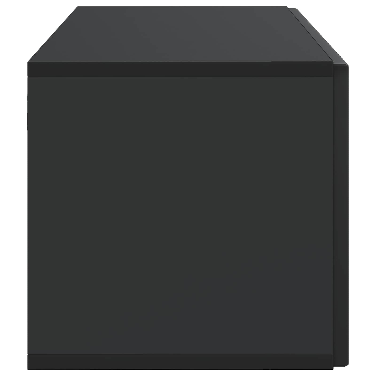 Sieninė TV spintelė Juoda 59,5 x 31 x 30 cm Apdirbta mediena