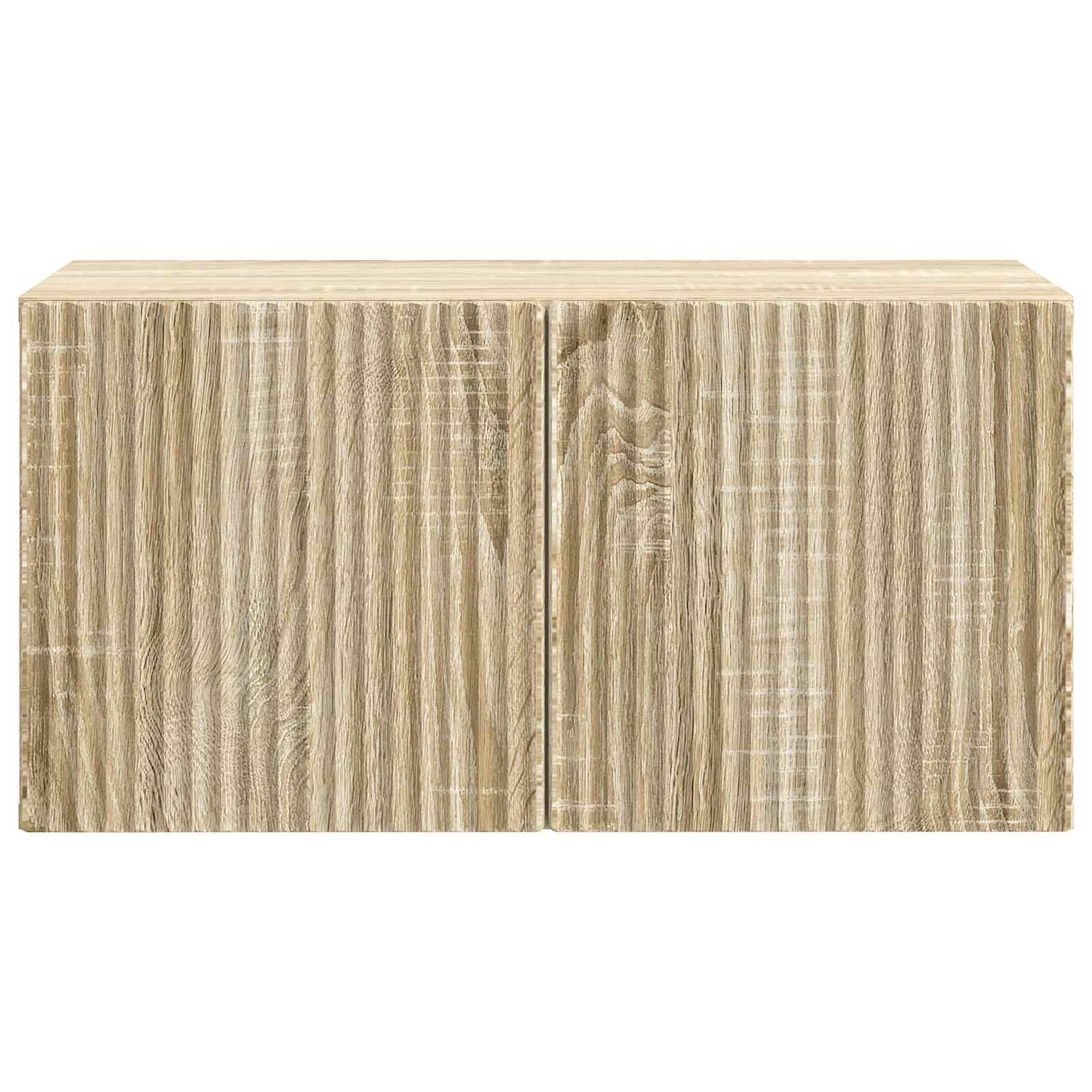 Pie sienas stiprināms TV skapītis ozolkoka Sonoma 59,5 x 31 x 30 cm