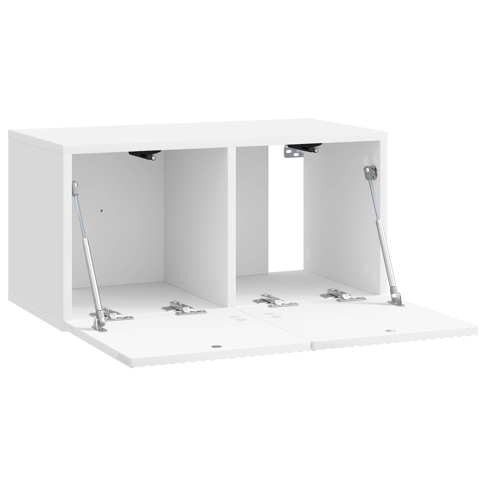 Sieninė TV spintelė Itin blizgi balta 59,5 x 31 x 30 cm