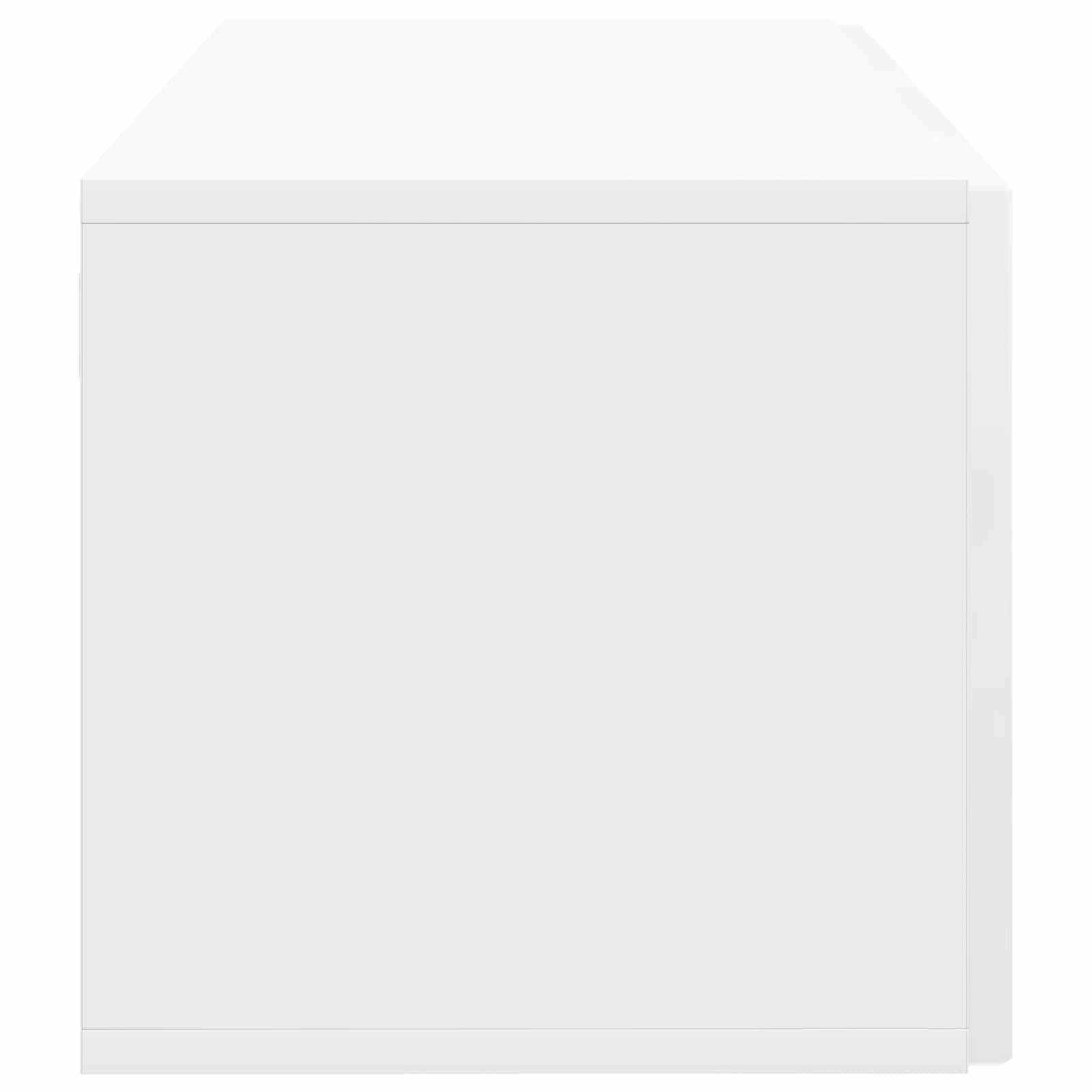 Sieninė TV spintelė Itin blizgi balta 59,5 x 31 x 30 cm
