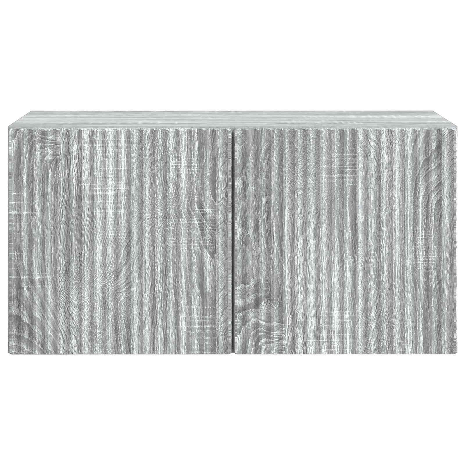 Sienas TV skapītis Pelēks Sonoma ozols 59,5 x 31 x 30 cm