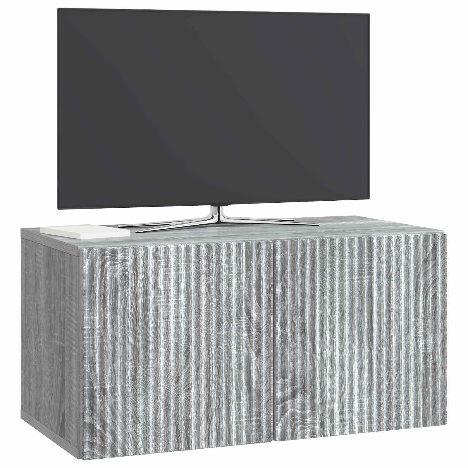 Sienas TV skapītis Pelēks Sonoma ozols 59,5 x 31 x 30 cm