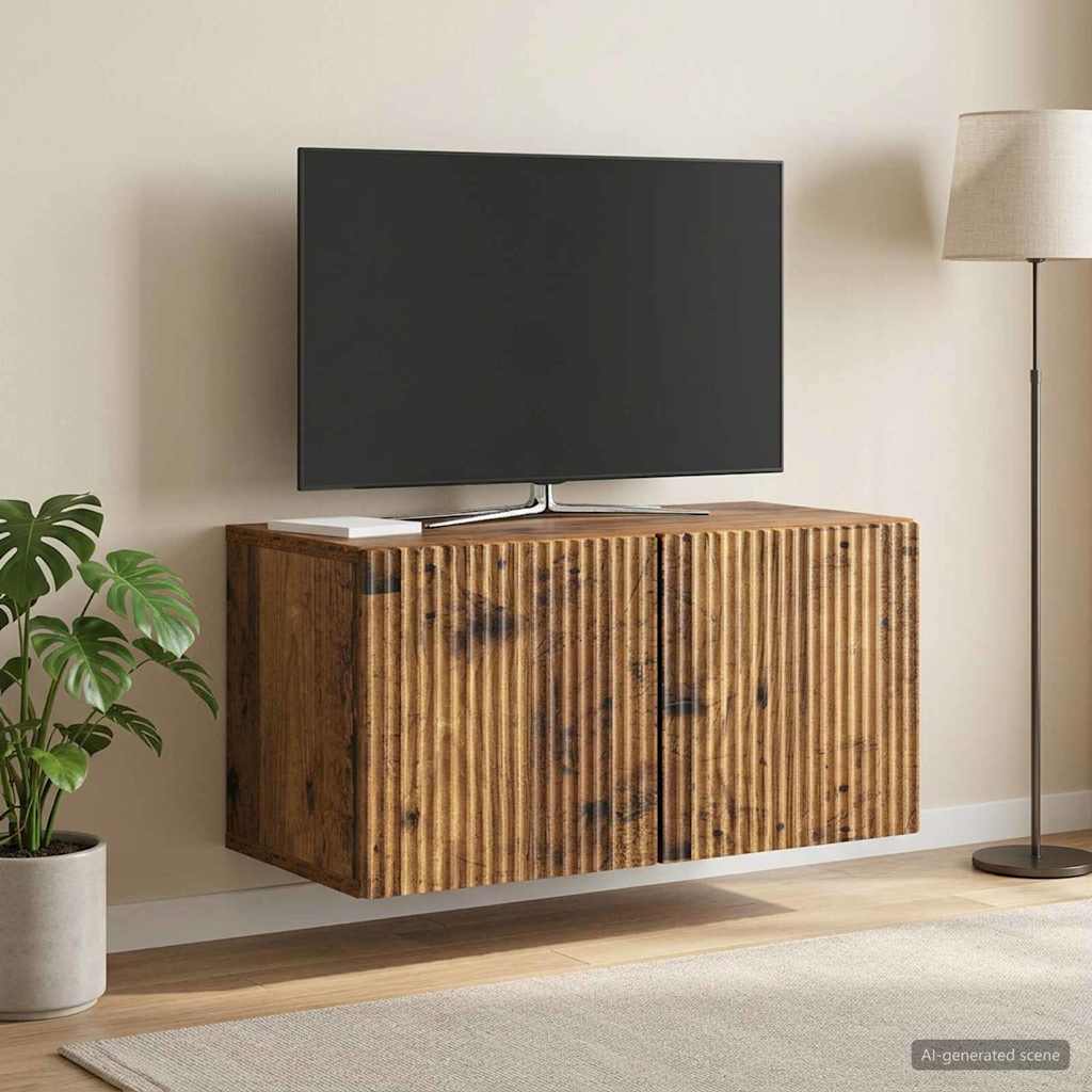 Sieninė TV spintelė Sendintos medienos 59,5 x 31 x 30 cm