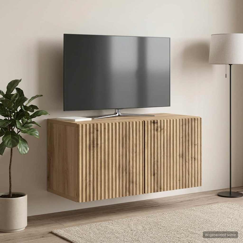 Sieninė TV spintelė Artisano ąžuolo 59,5 x 31 x 30 cm