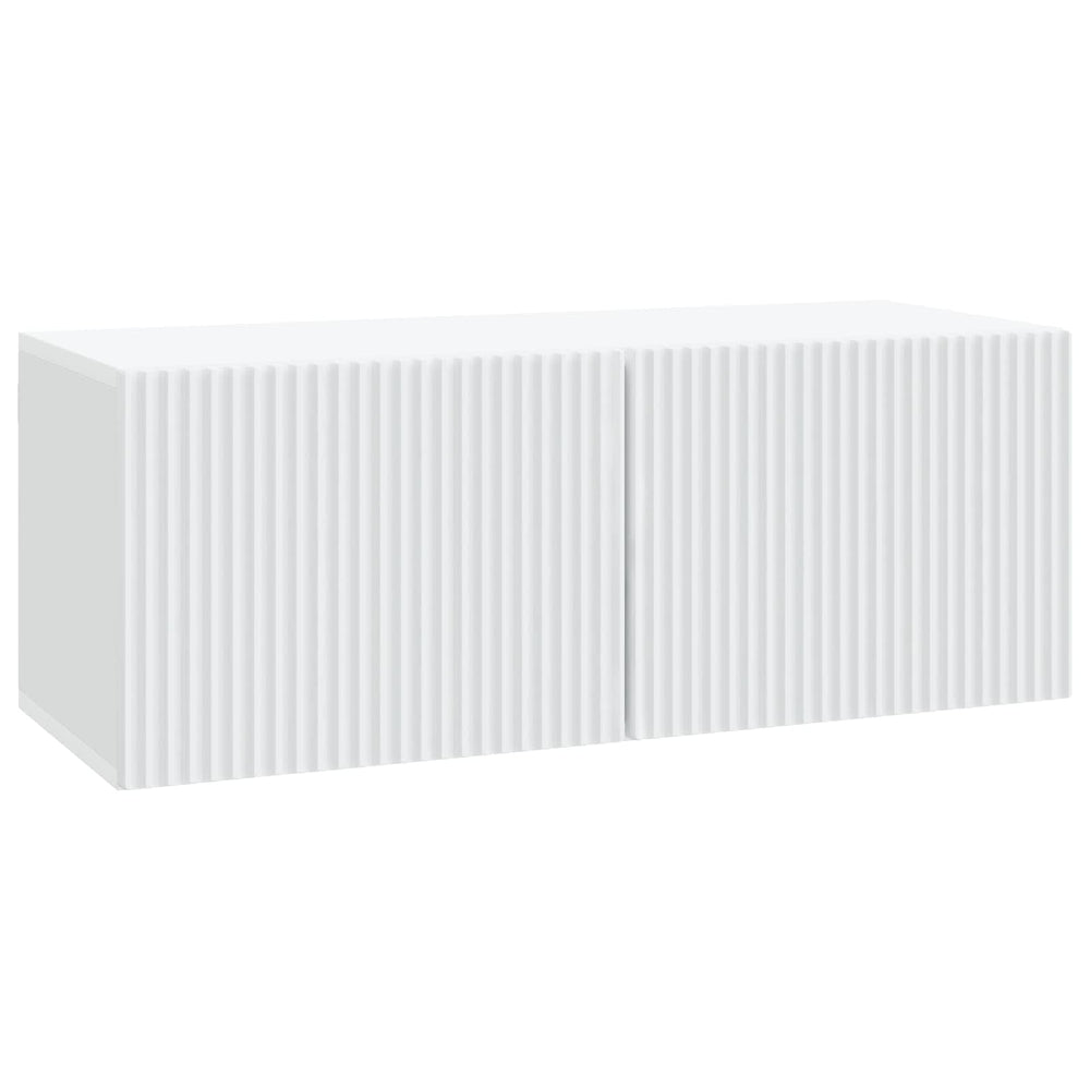 Sieninė TV spintelė Balta 78,5 x 31 x 30 cm Apdirbta mediena