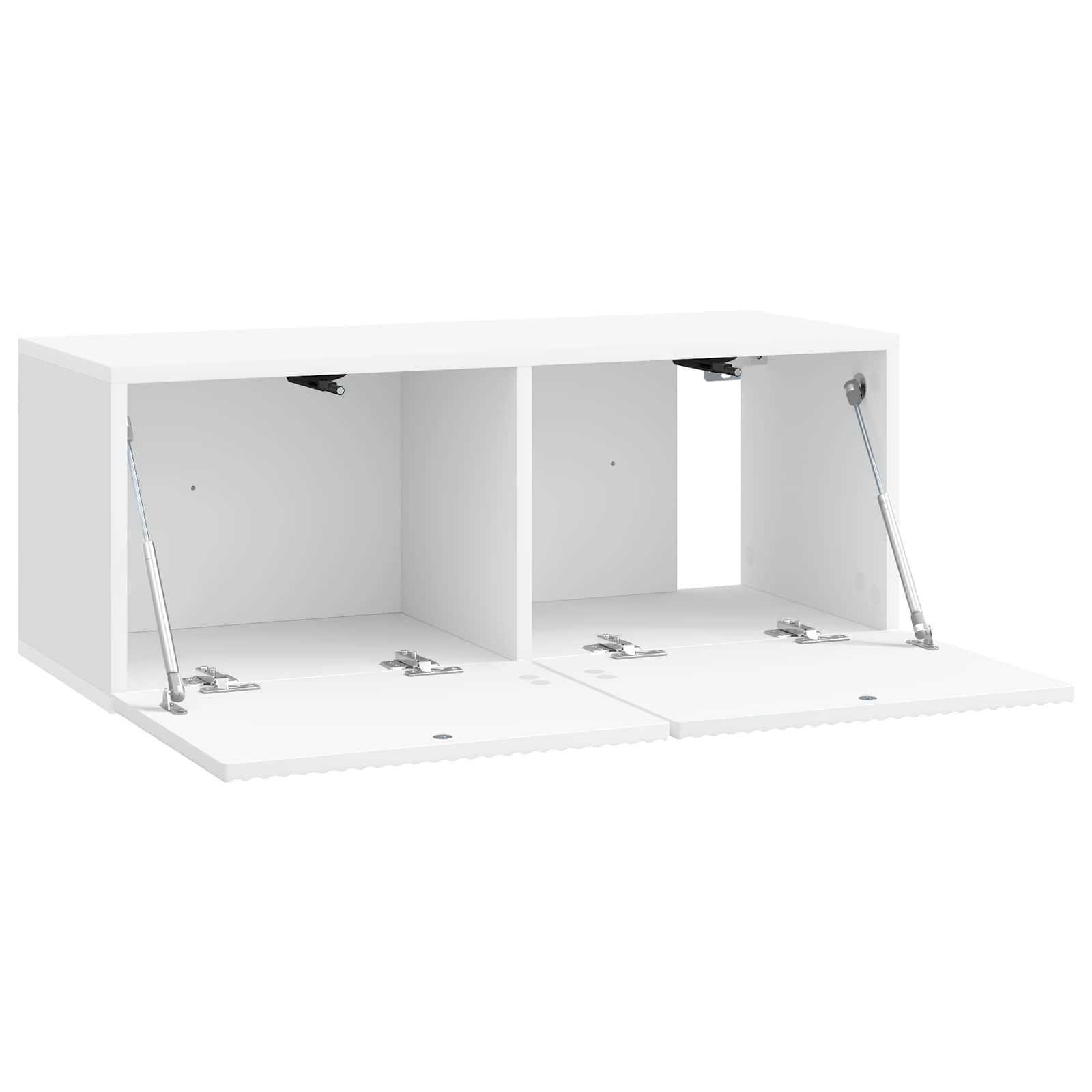 Sieninė TV spintelė Balta 78,5 x 31 x 30 cm Apdirbta mediena