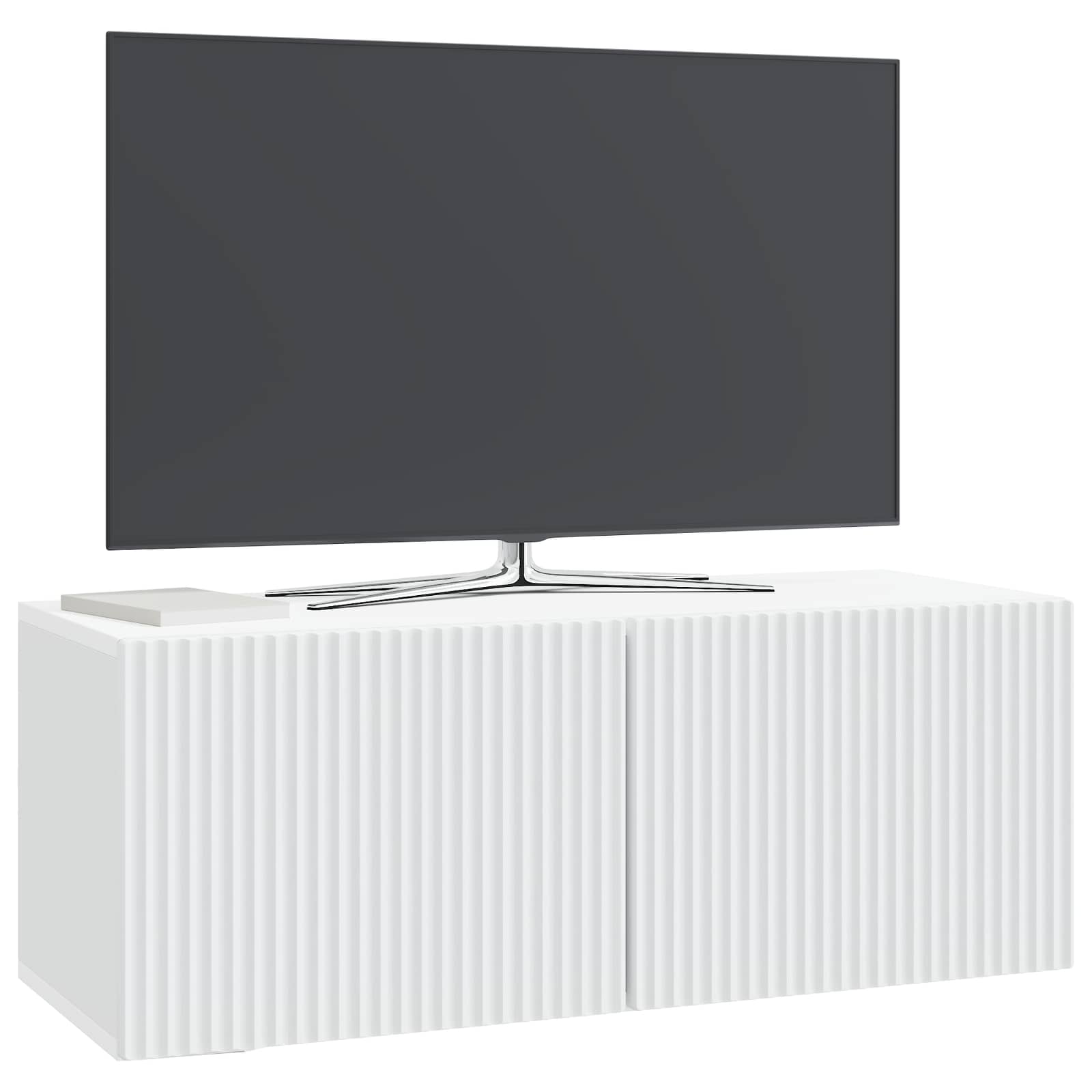 Sieninė TV spintelė Balta 78,5 x 31 x 30 cm Apdirbta mediena