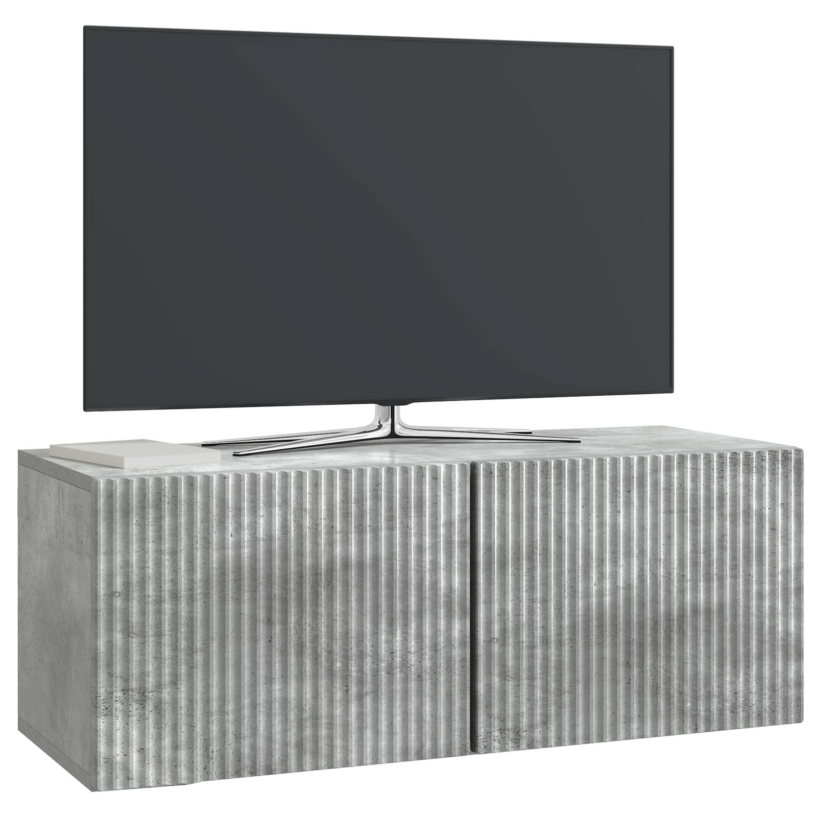 Sieninė TV spintelė Betono pilka 78,5 x 31 x 30 cm
