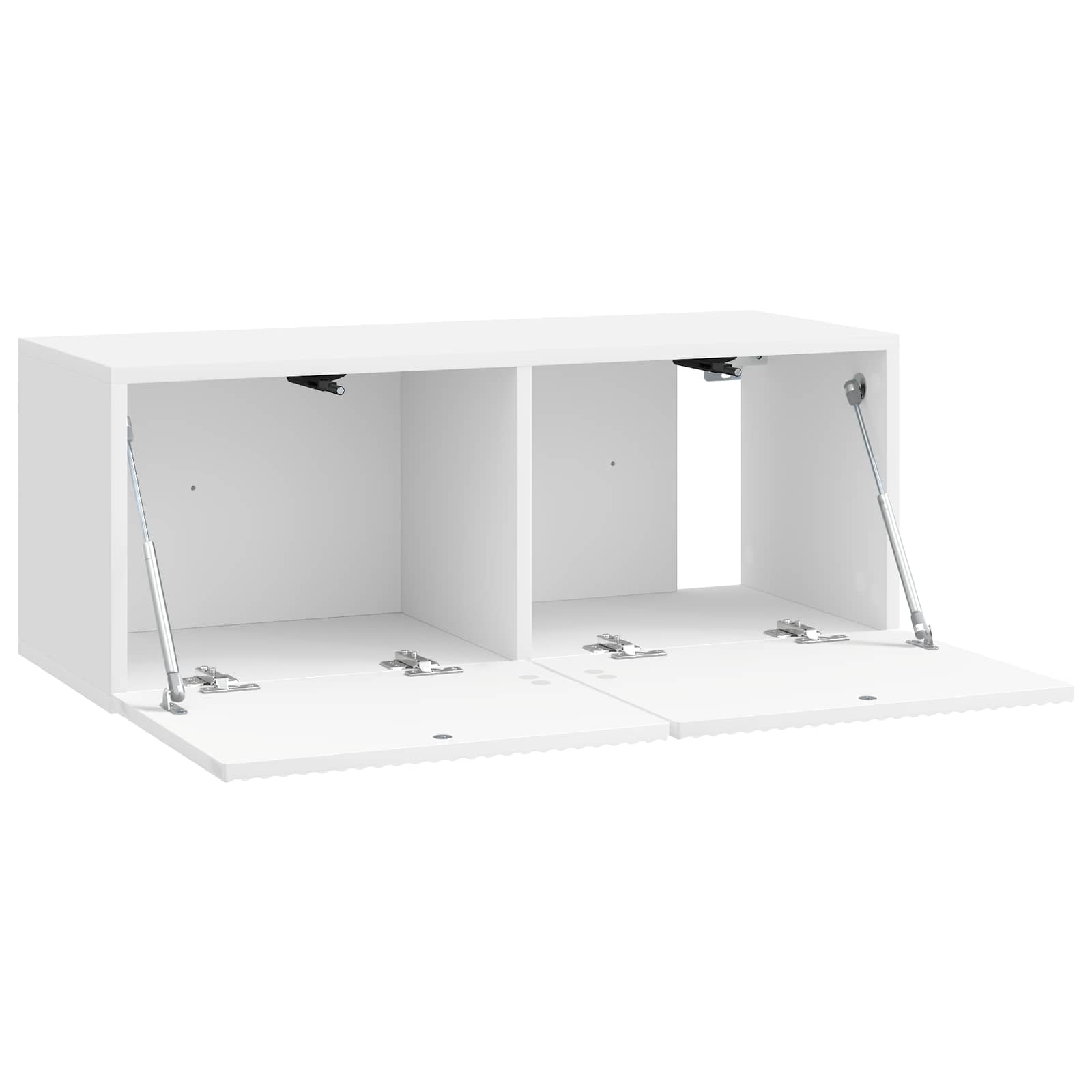 Sieninė TV spintelė Itin blizgi balta 78,5 x 31 x 30 cm