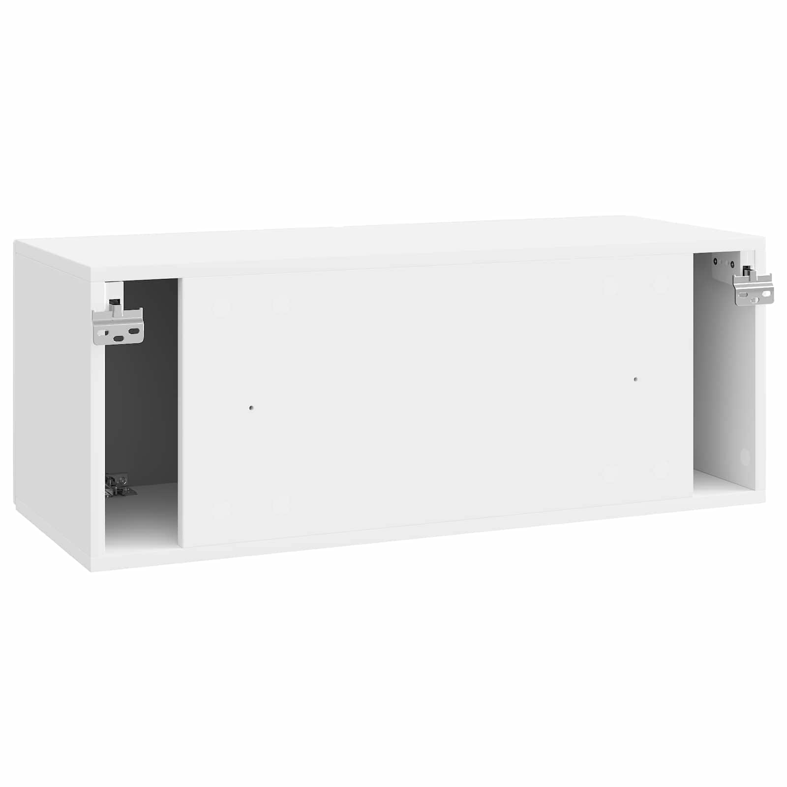 Sieninė TV spintelė Itin blizgi balta 78,5 x 31 x 30 cm
