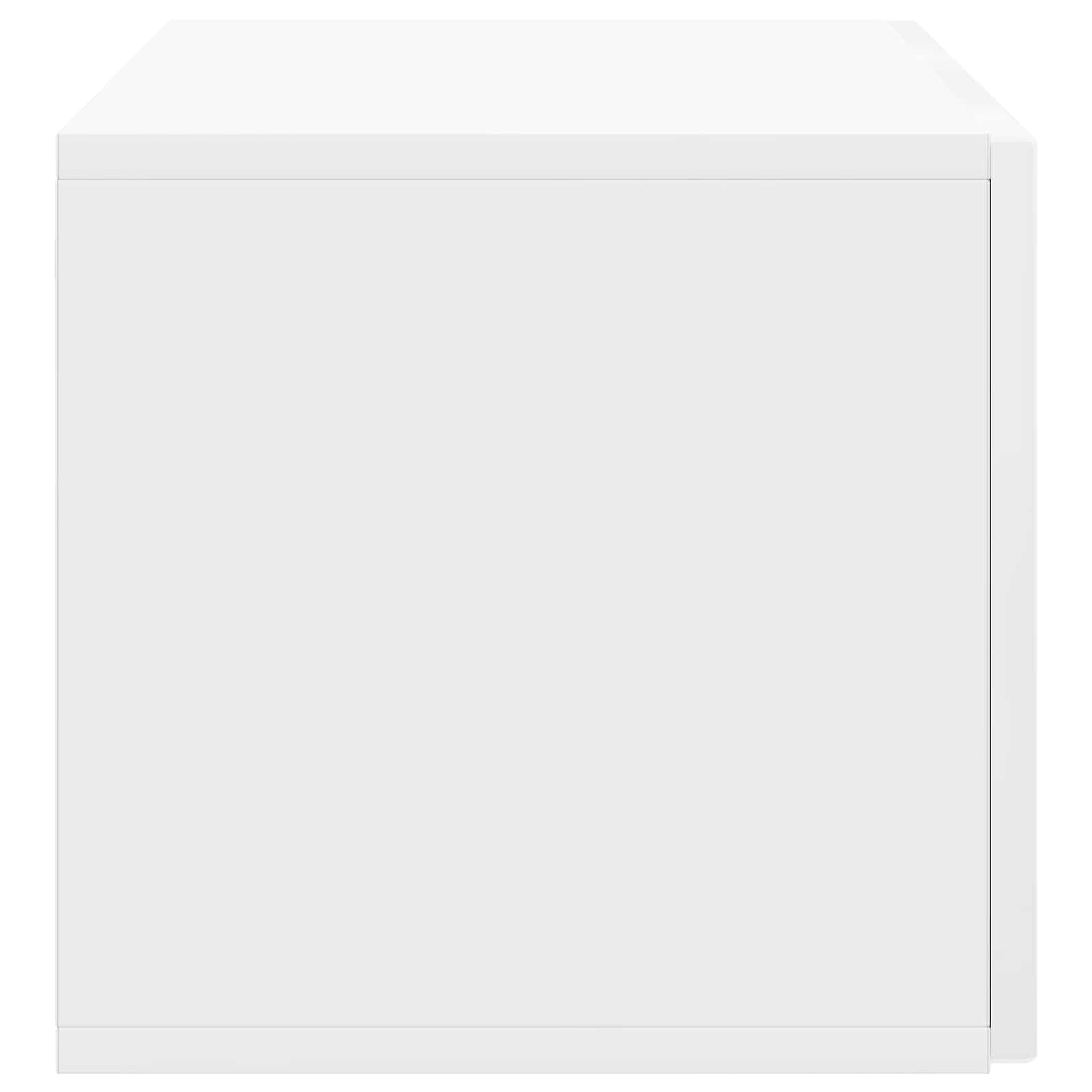Sieninė TV spintelė Itin blizgi balta 78,5 x 31 x 30 cm