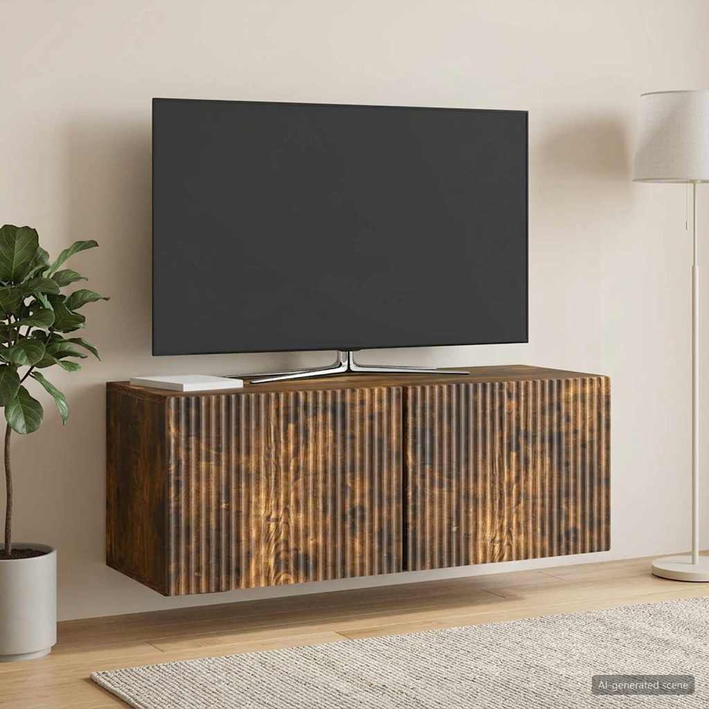 Sieninė TV spintelė Dūminio ąžuolo 78,5 x 31 x 30 cm
