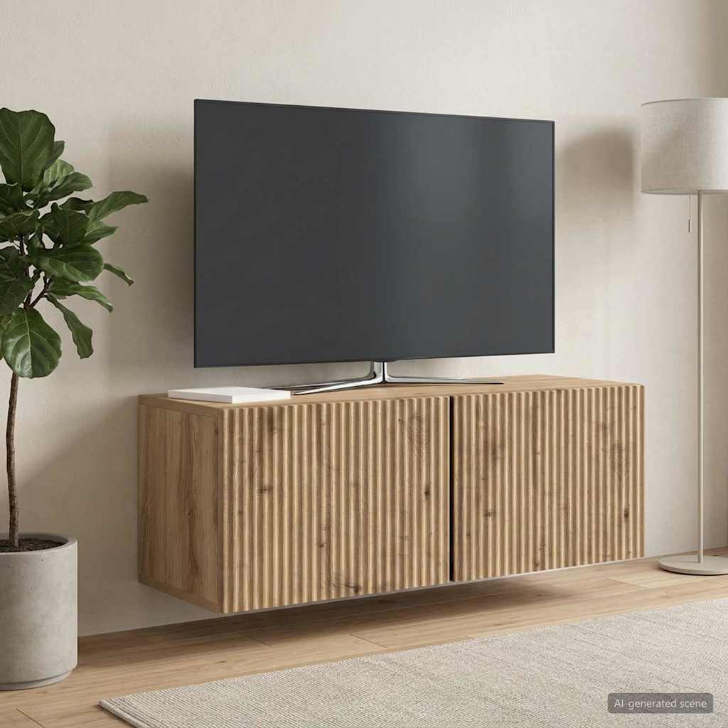 Sieninė TV spintelė Artisano ąžuolo 78,5 x 31 x 30 cm