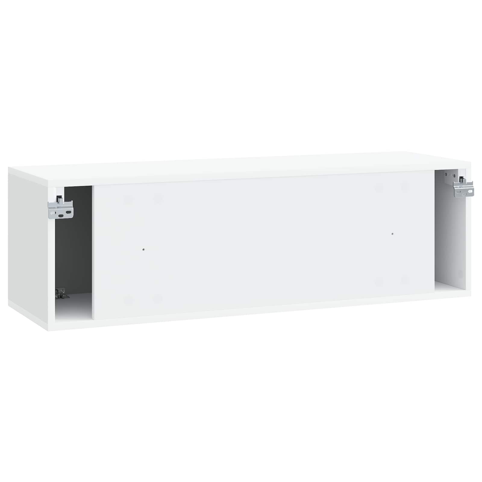 Sieninė TV spintelė Balta 98 x 31 x 30 cm Apdirbta mediena