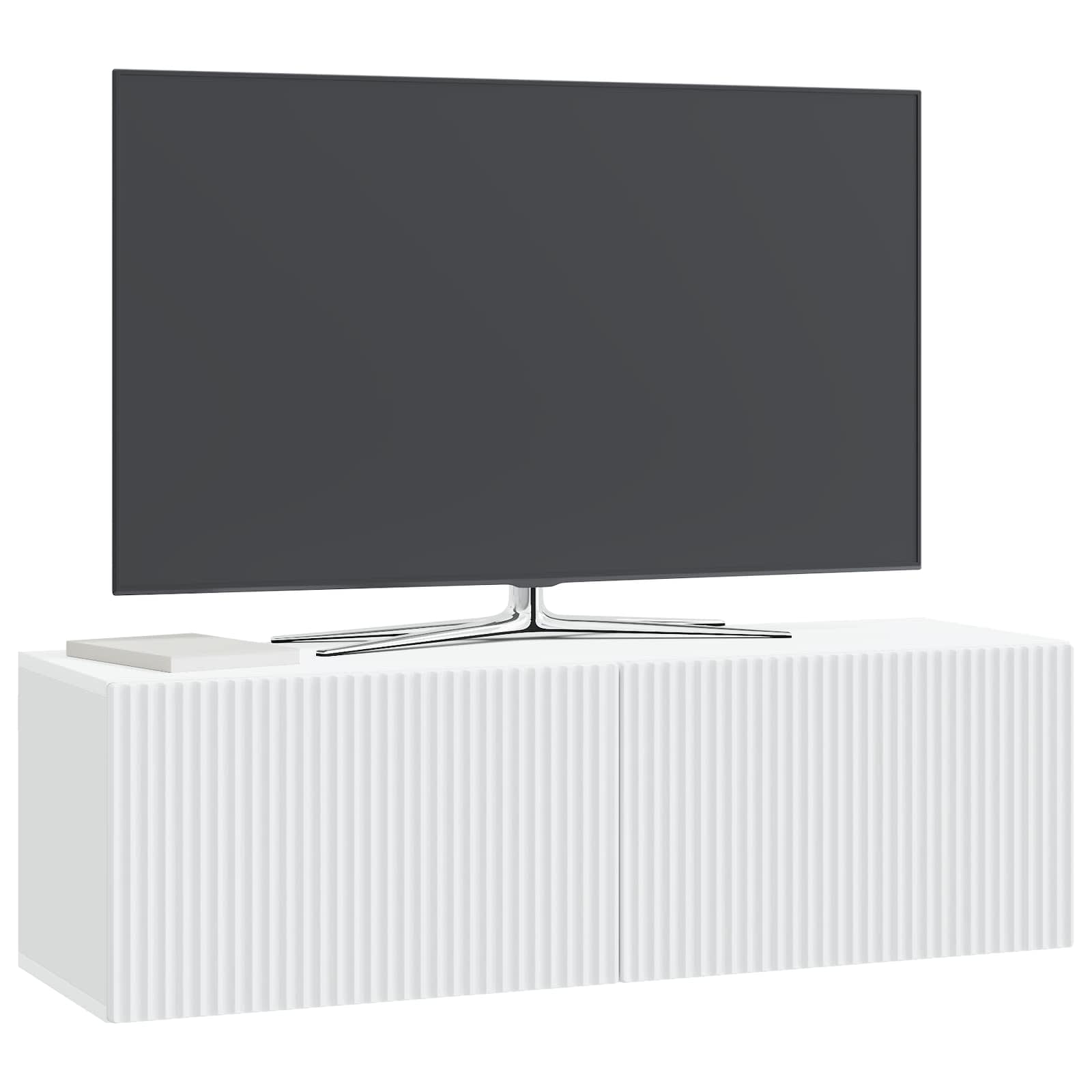 Sieninė TV spintelė Balta 98 x 31 x 30 cm Apdirbta mediena