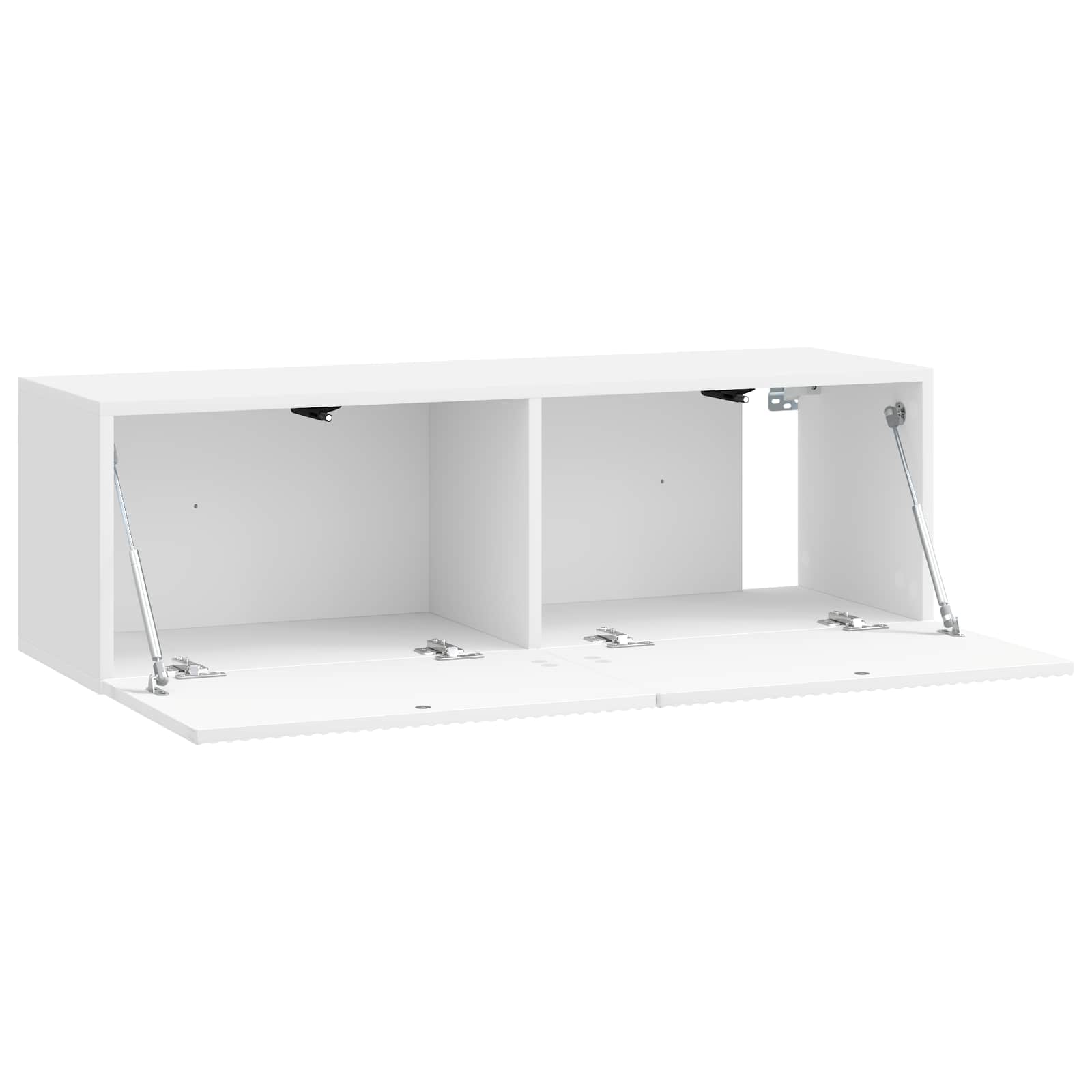 Sieninė TV spintelė Itin blizgi balta 98 x 31 x 30 cm