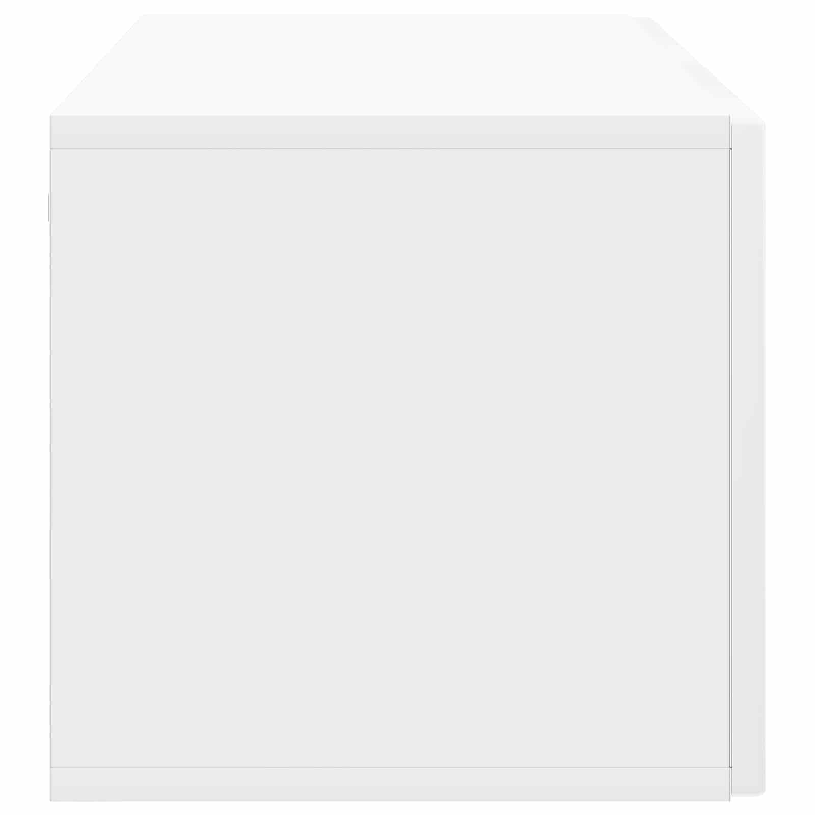 Sieninė TV spintelė Itin blizgi balta 98 x 31 x 30 cm