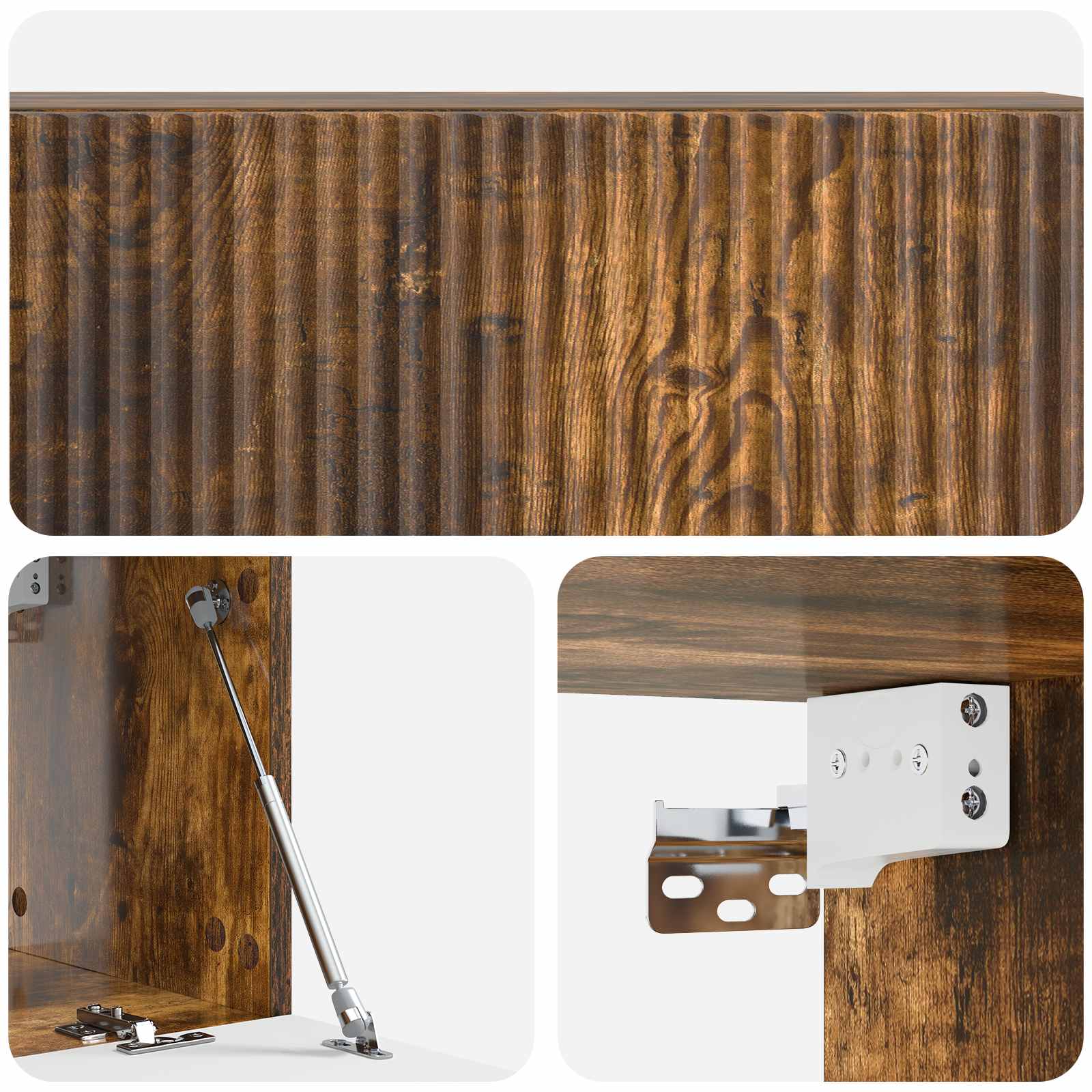 Sieninė TV spintelė Dūminio ąžuolo 98 x 31 x 30 cm
