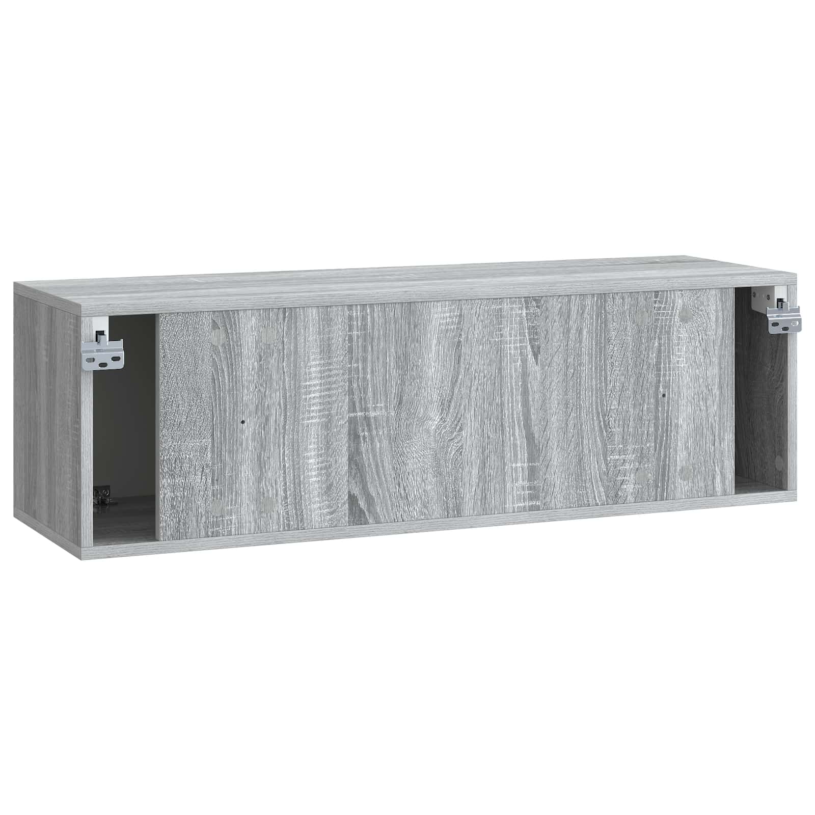Sieninė TV spintelė Pilka sonoma ąžuolo 98 x 31 x 30 cm