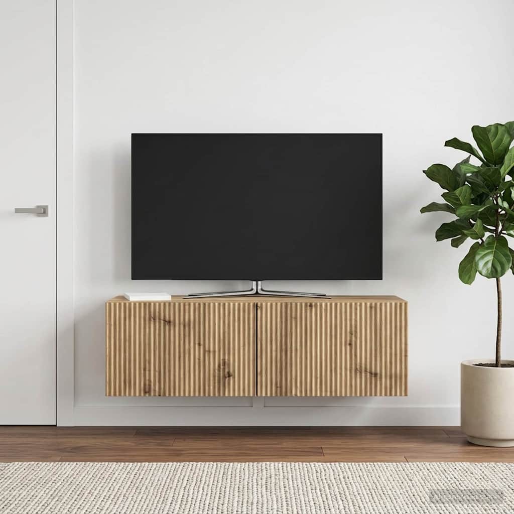 Sieninė TV spintelė Artisano ąžuolo 98 x 31 x 30 cm