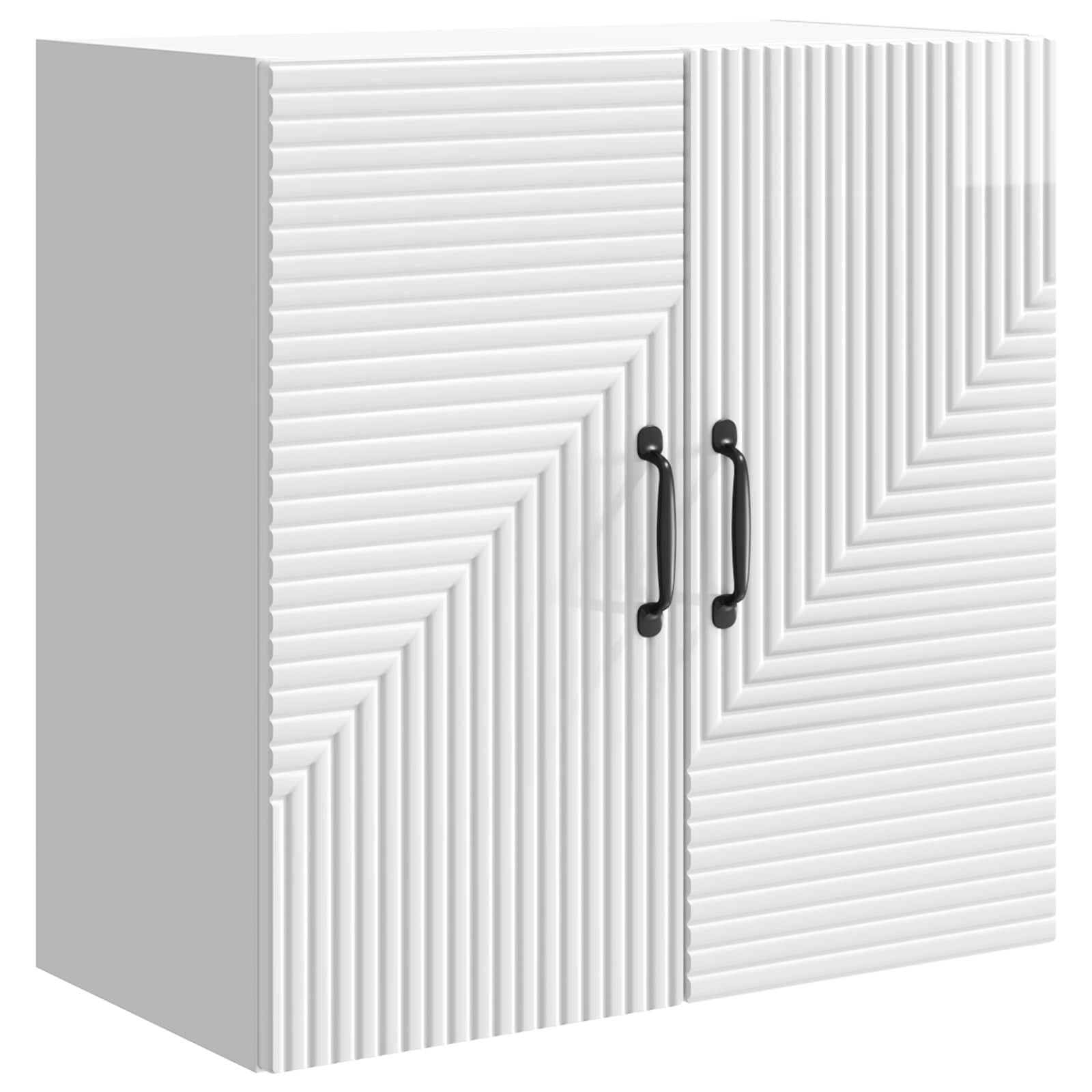 Prie sienos montuojama spinta Itin blizgi balta 59 x 31 x 60 cm
