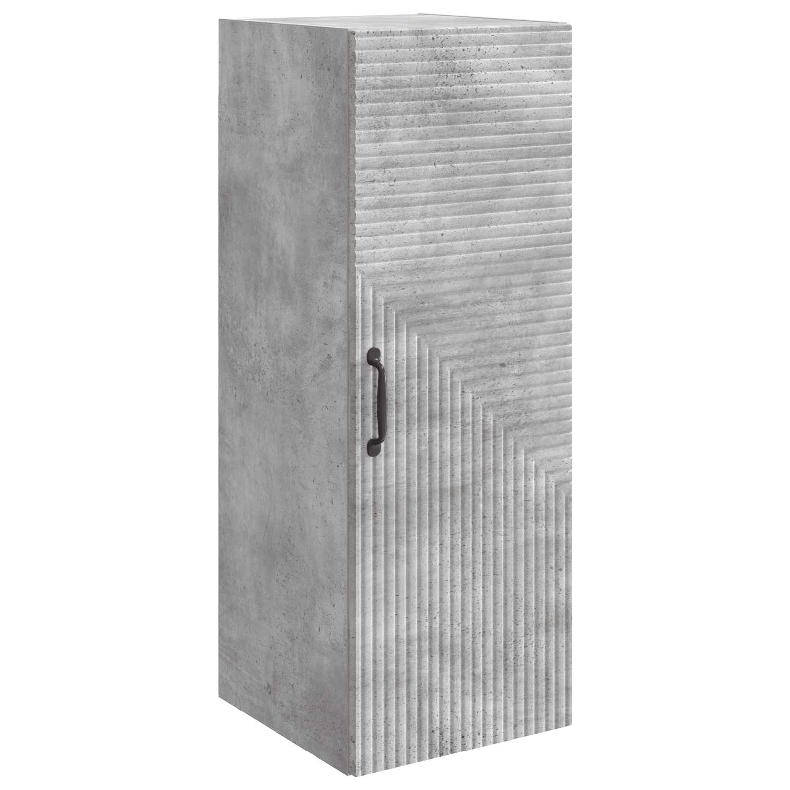 Prie sienos montuojama spinta Betono pilka 33 x 34,5 x 90 cm