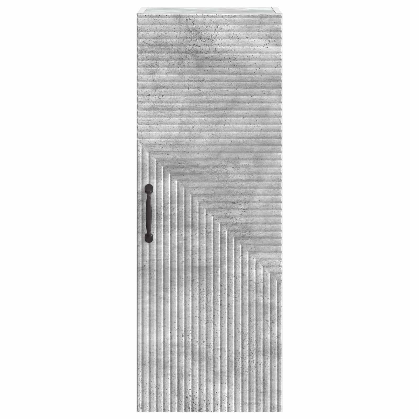Prie sienos montuojama spinta Betono pilka 33 x 34,5 x 90 cm