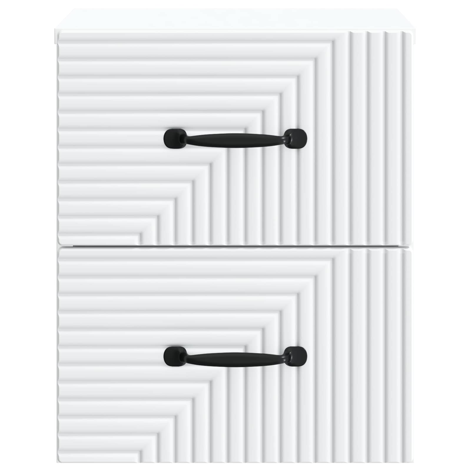 Sieninis naktinis staliukas 2 pcs Balta 34,5 x 33 x 40 cm
