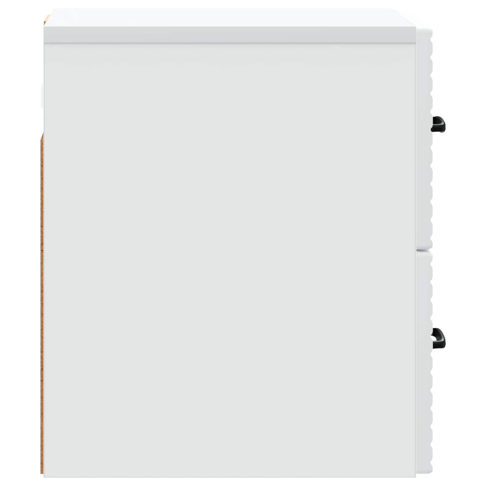 Sieninis naktinis staliukas 2 pcs Balta 34,5 x 33 x 40 cm