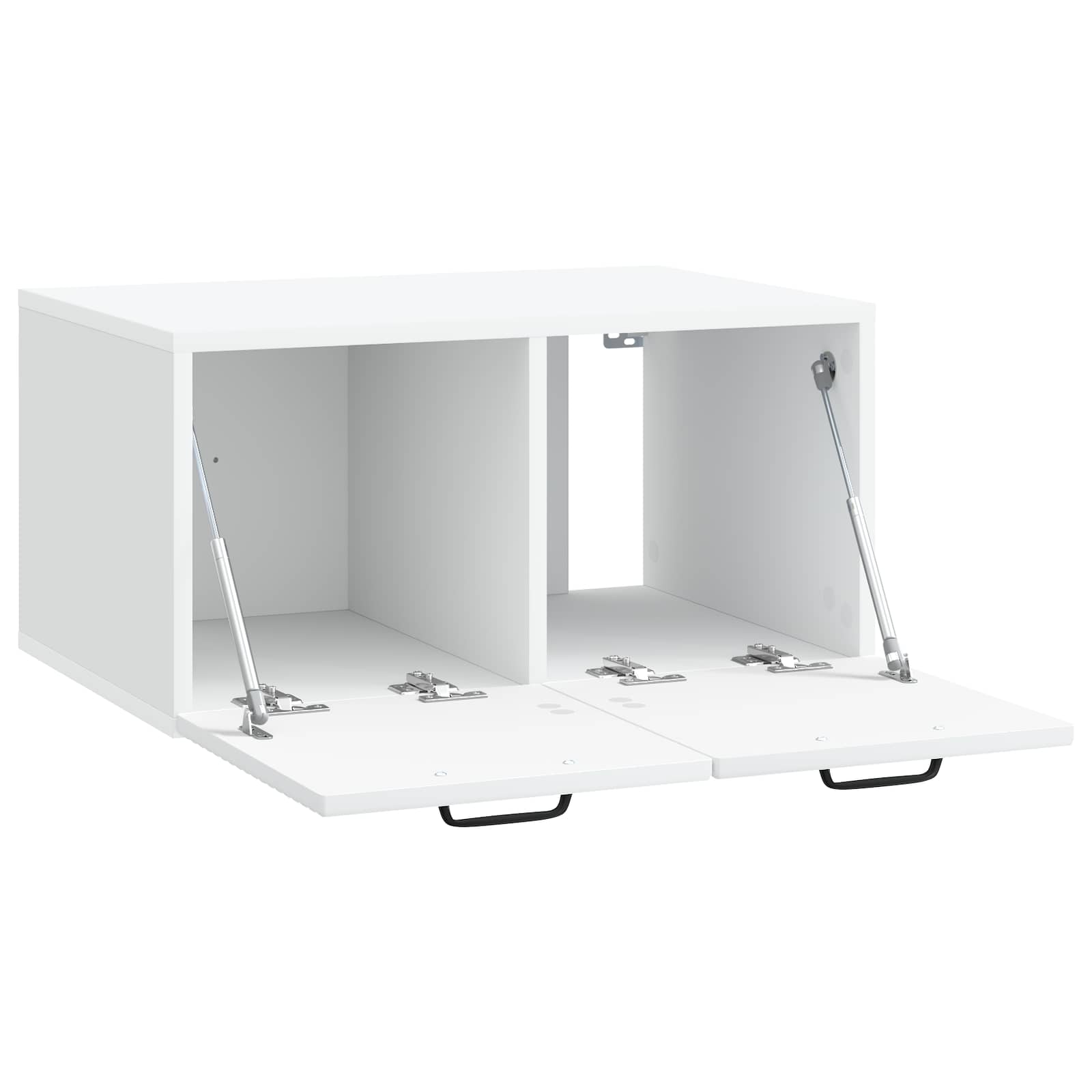 Sieninė TV spintelė Balta 59,5 x 41 x 30 cm Apdirbta mediena