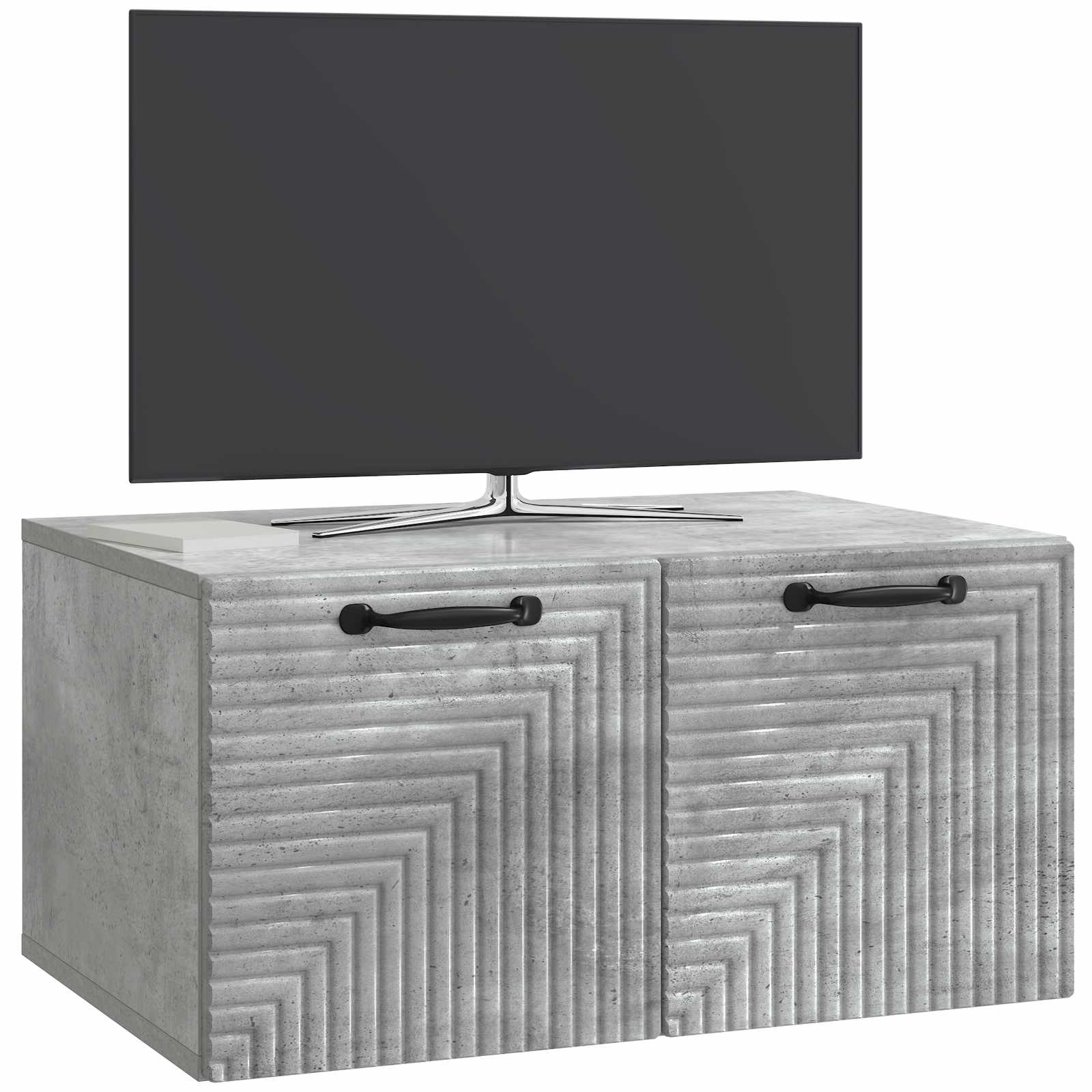 Sieninė TV spintelė Betono pilka 59,5 x 41 x 30 cm
