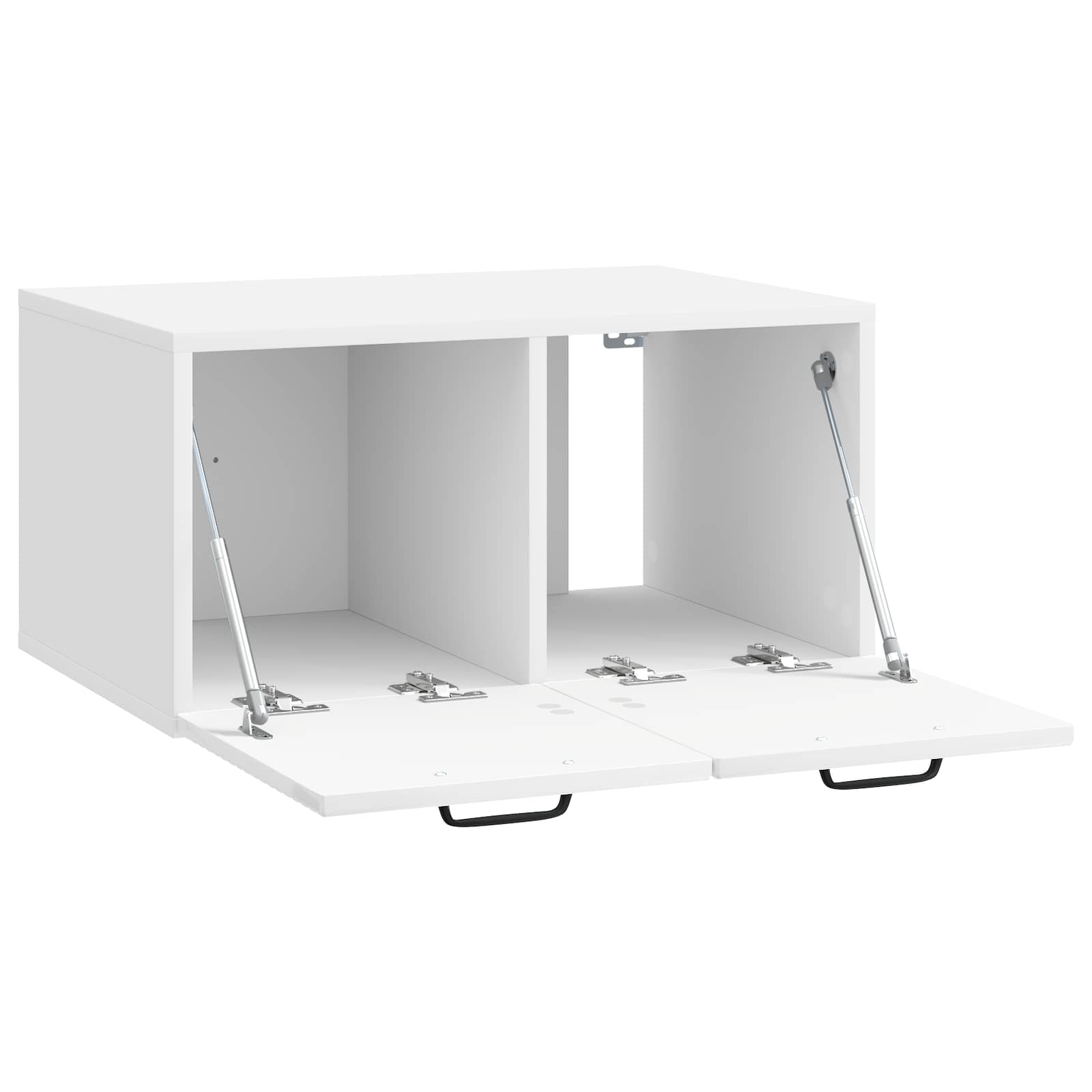 Sieninė TV spintelė Itin blizgi balta 59,5 x 41 x 30 cm