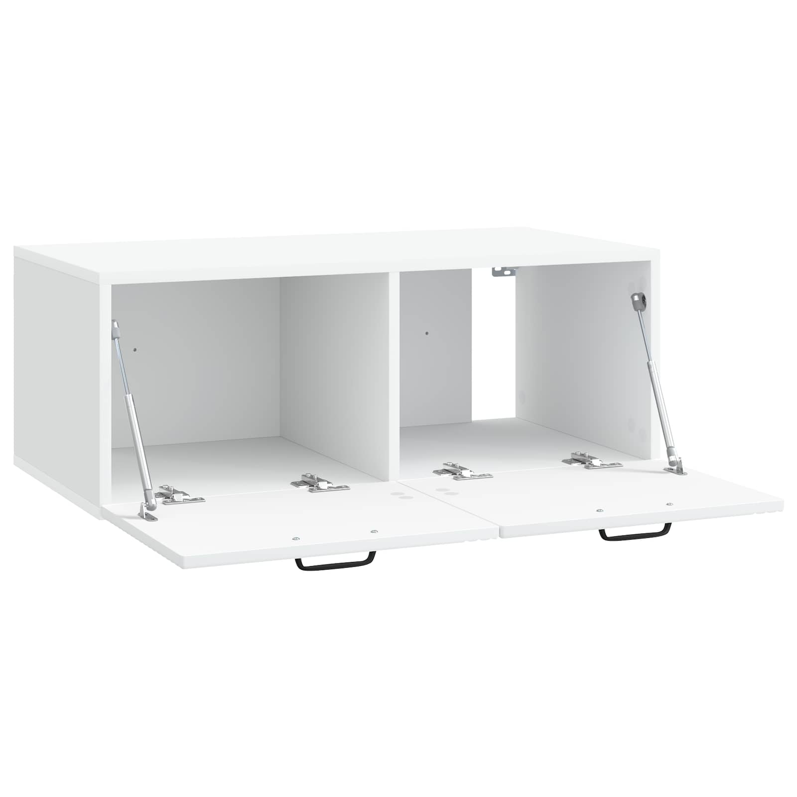 Sieninė TV spintelė Balta 78,5 x 41 x 30 cm Apdirbta mediena