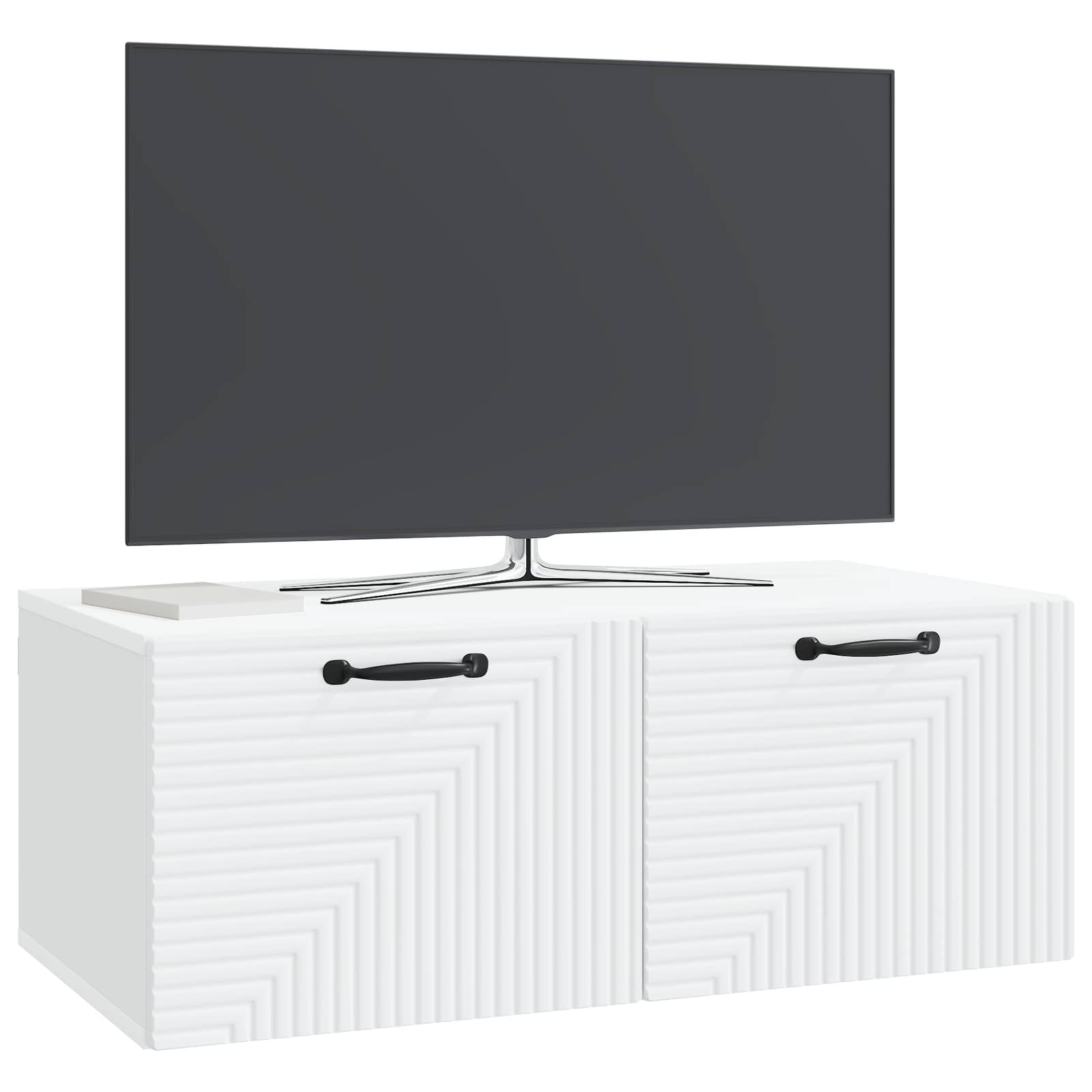 Sieninė TV spintelė Balta 78,5 x 41 x 30 cm Apdirbta mediena