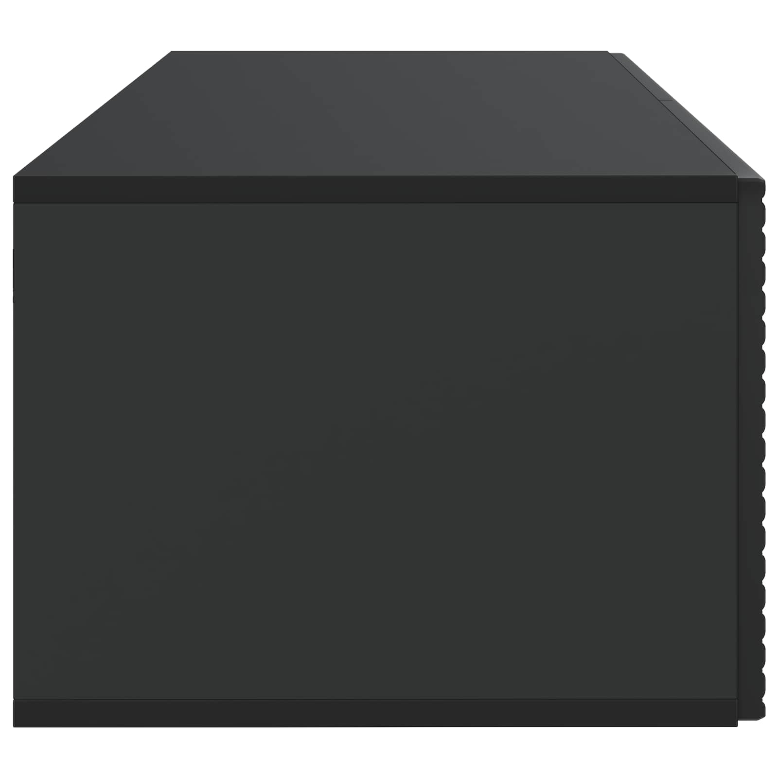 Sieninė TV spintelė Juoda 78,5 x 41 x 30 cm Apdirbta mediena